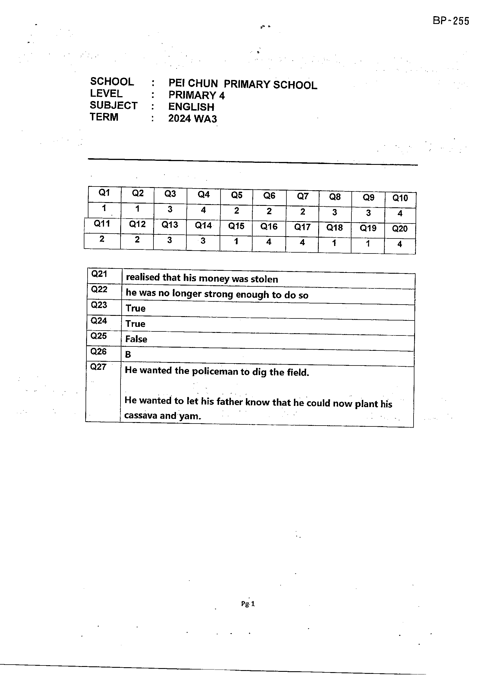 Answer Page 11