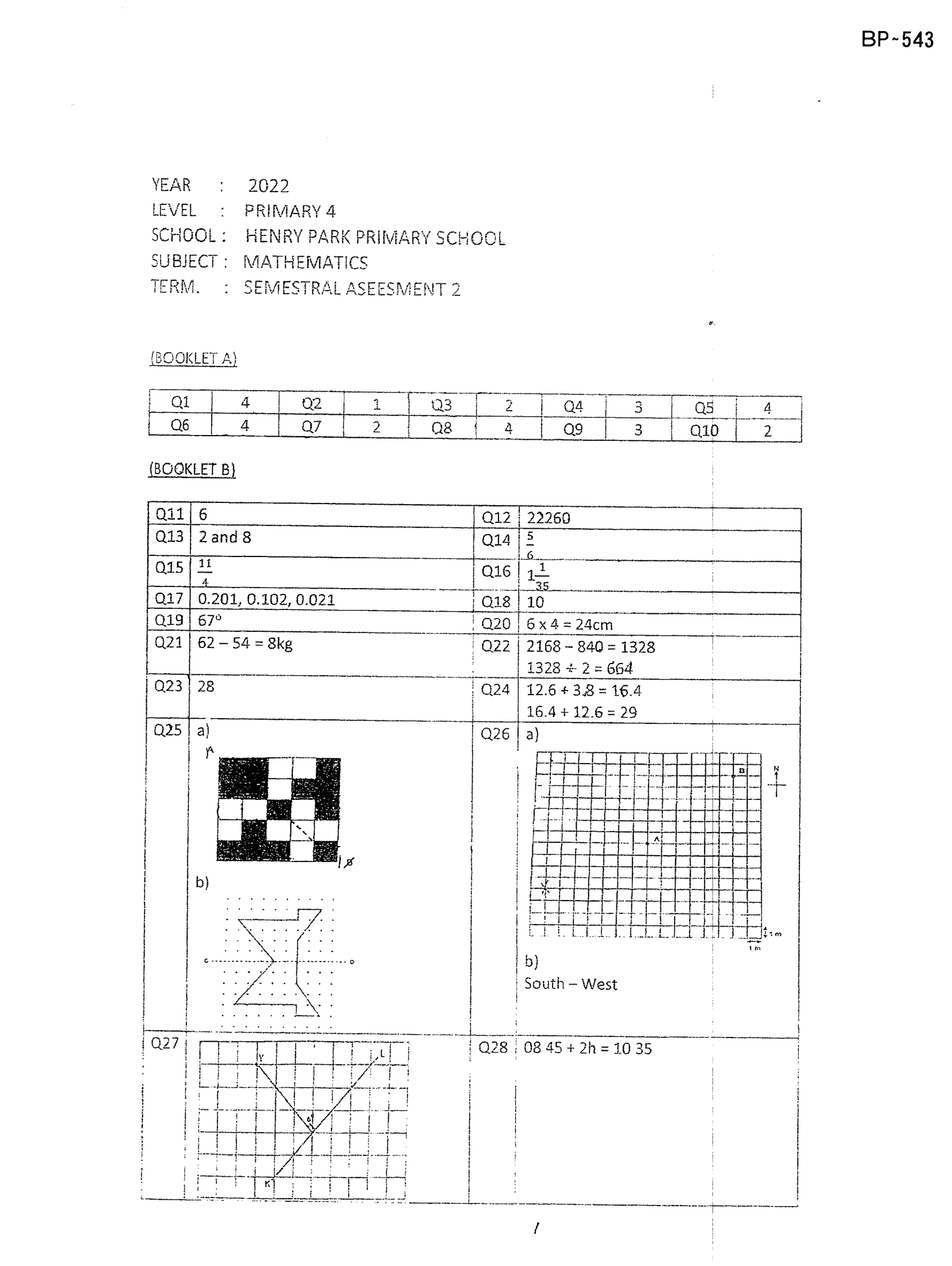 Answer Page 27