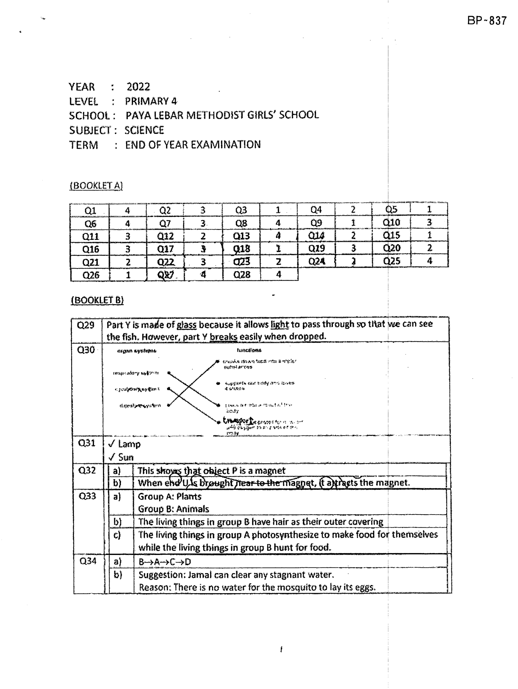 Answer Page 37