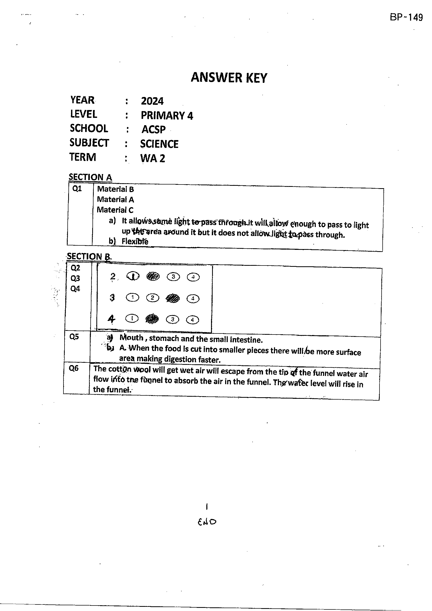 Answer Page 9