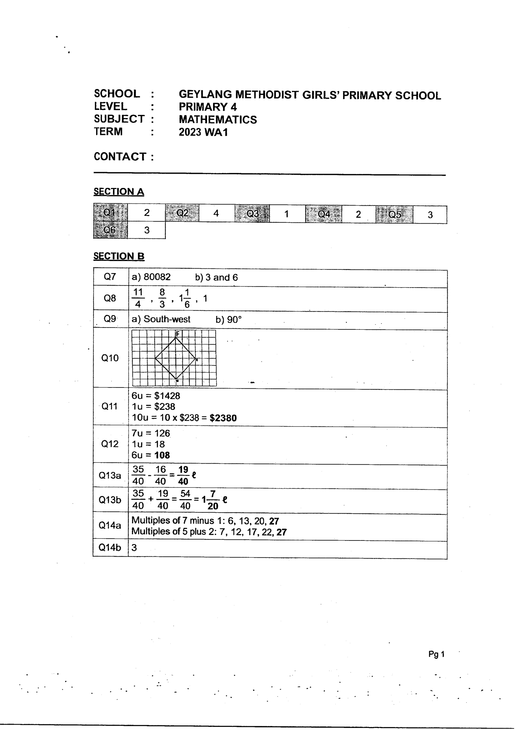 Answer Page 11