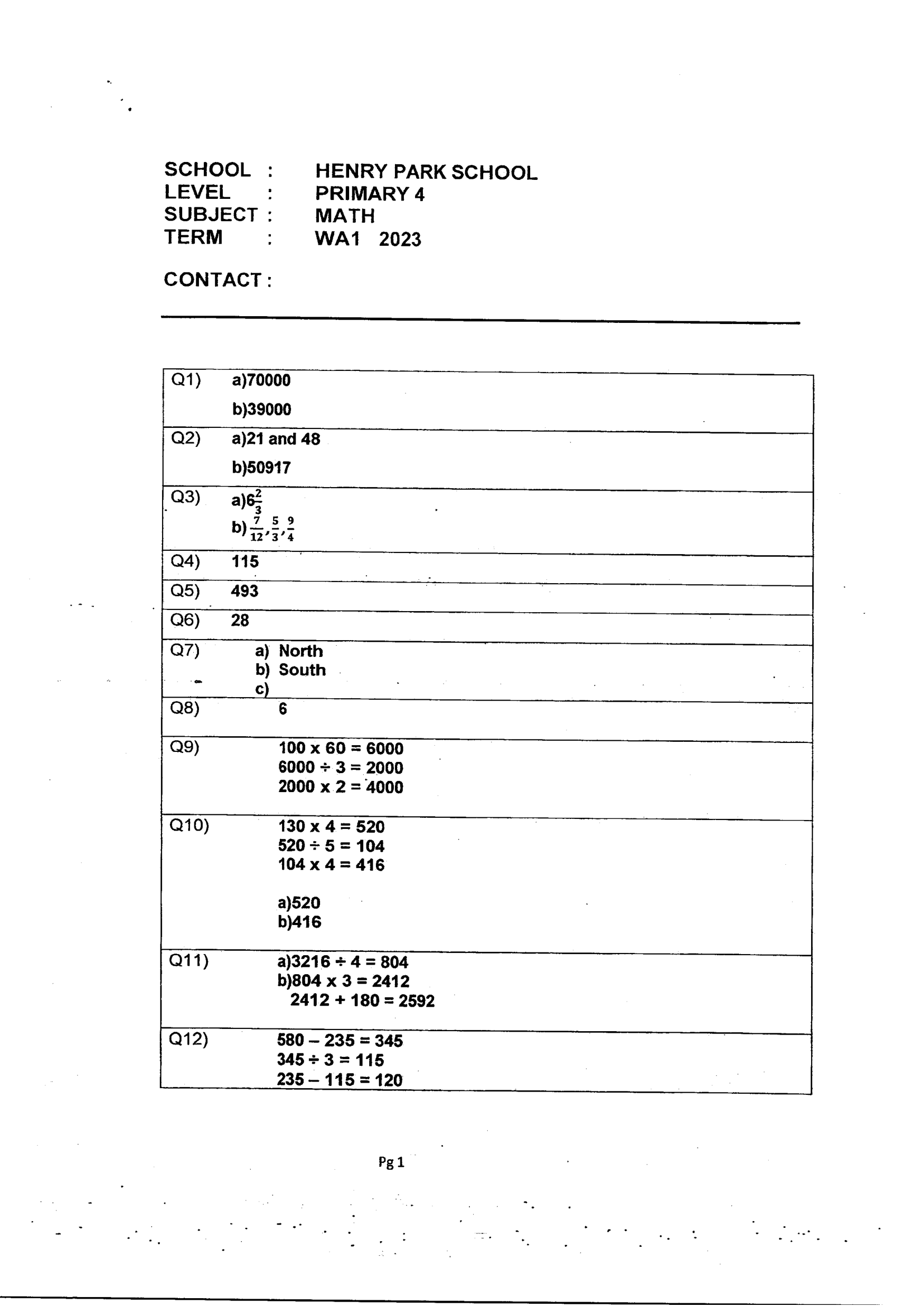 Answer Page 11