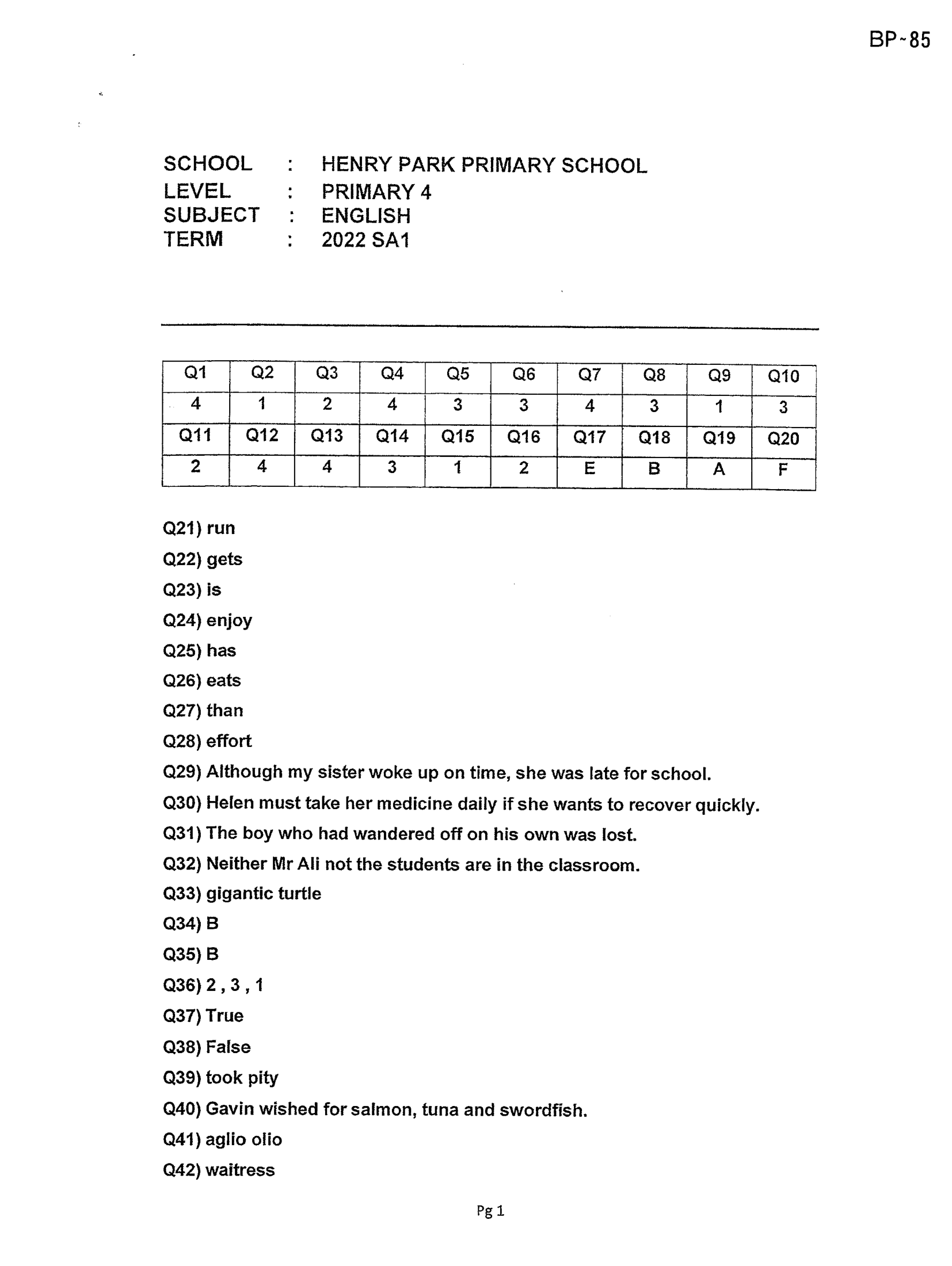 Answer Page 15