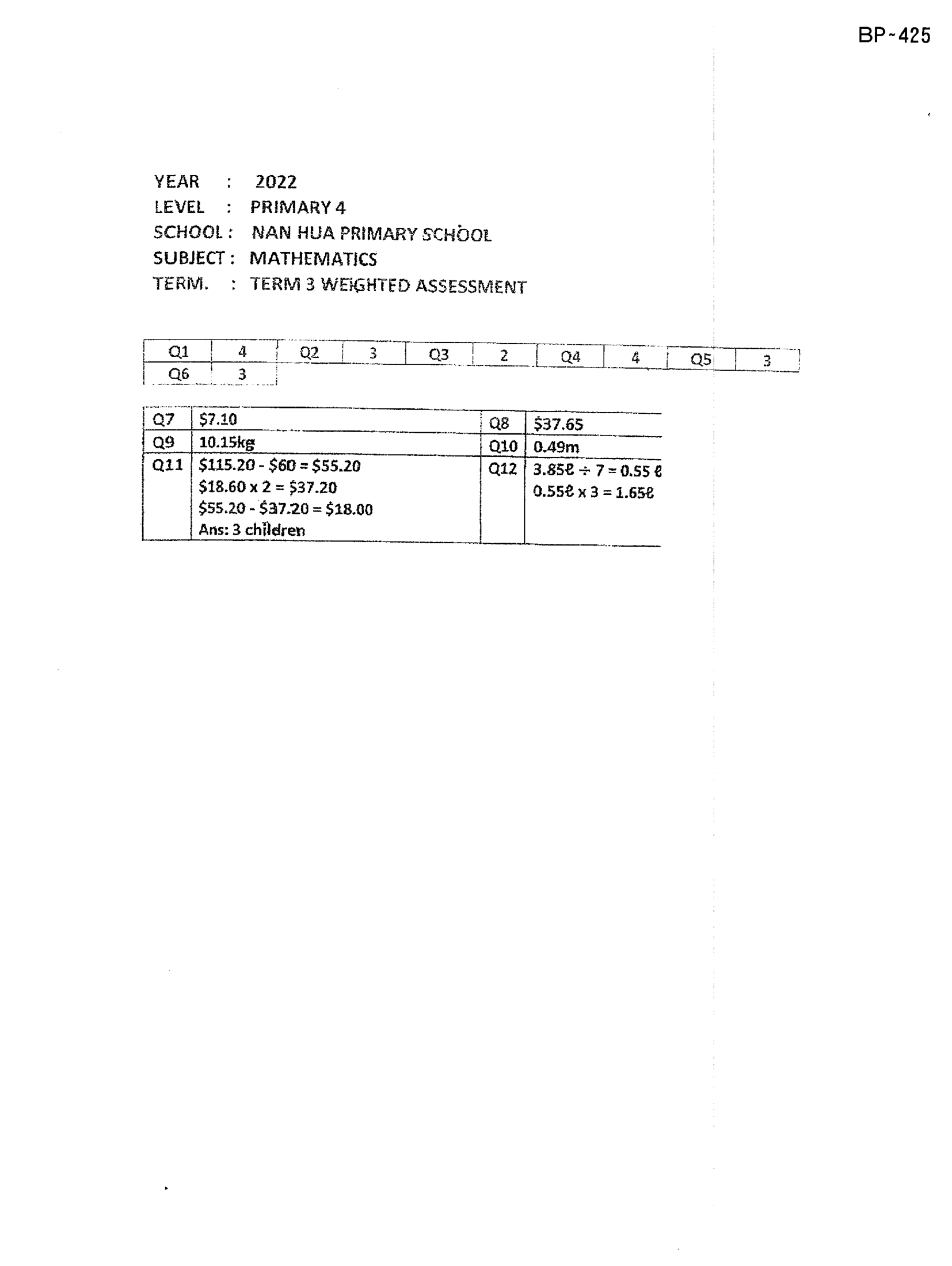 Answer Page 7