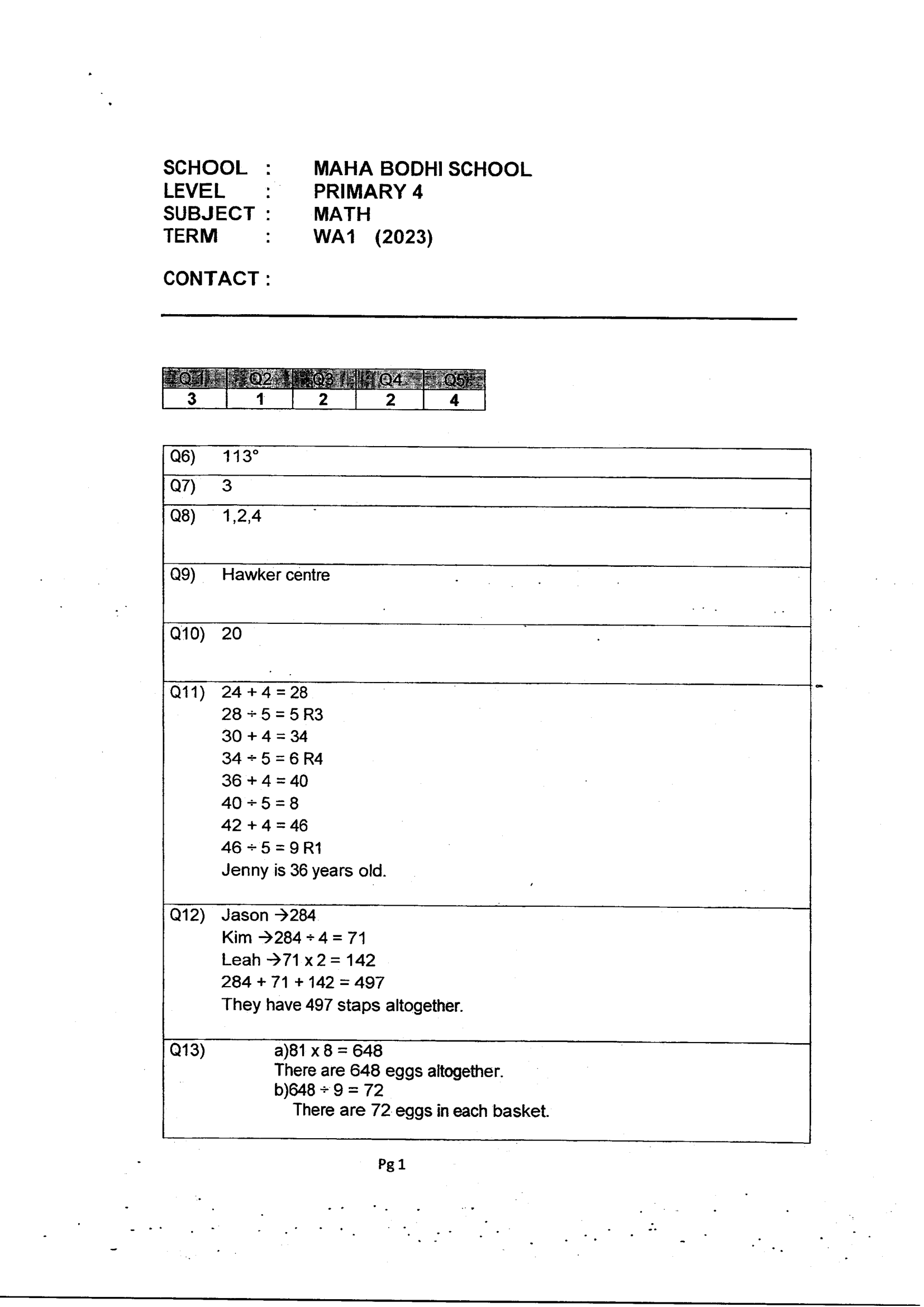 Answer Page 9