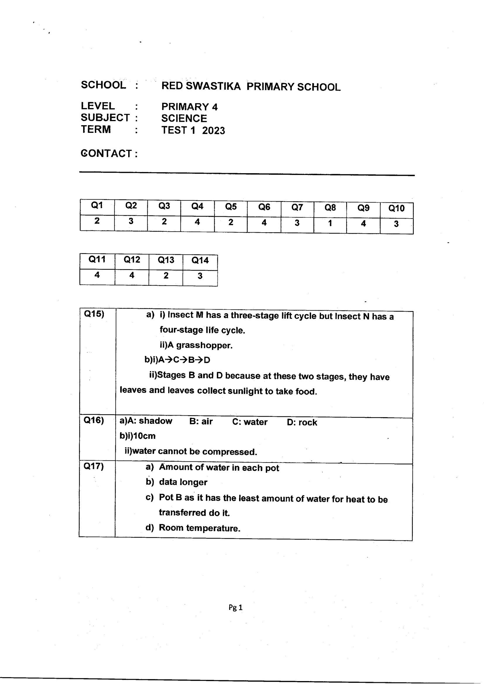 Answer Page 19