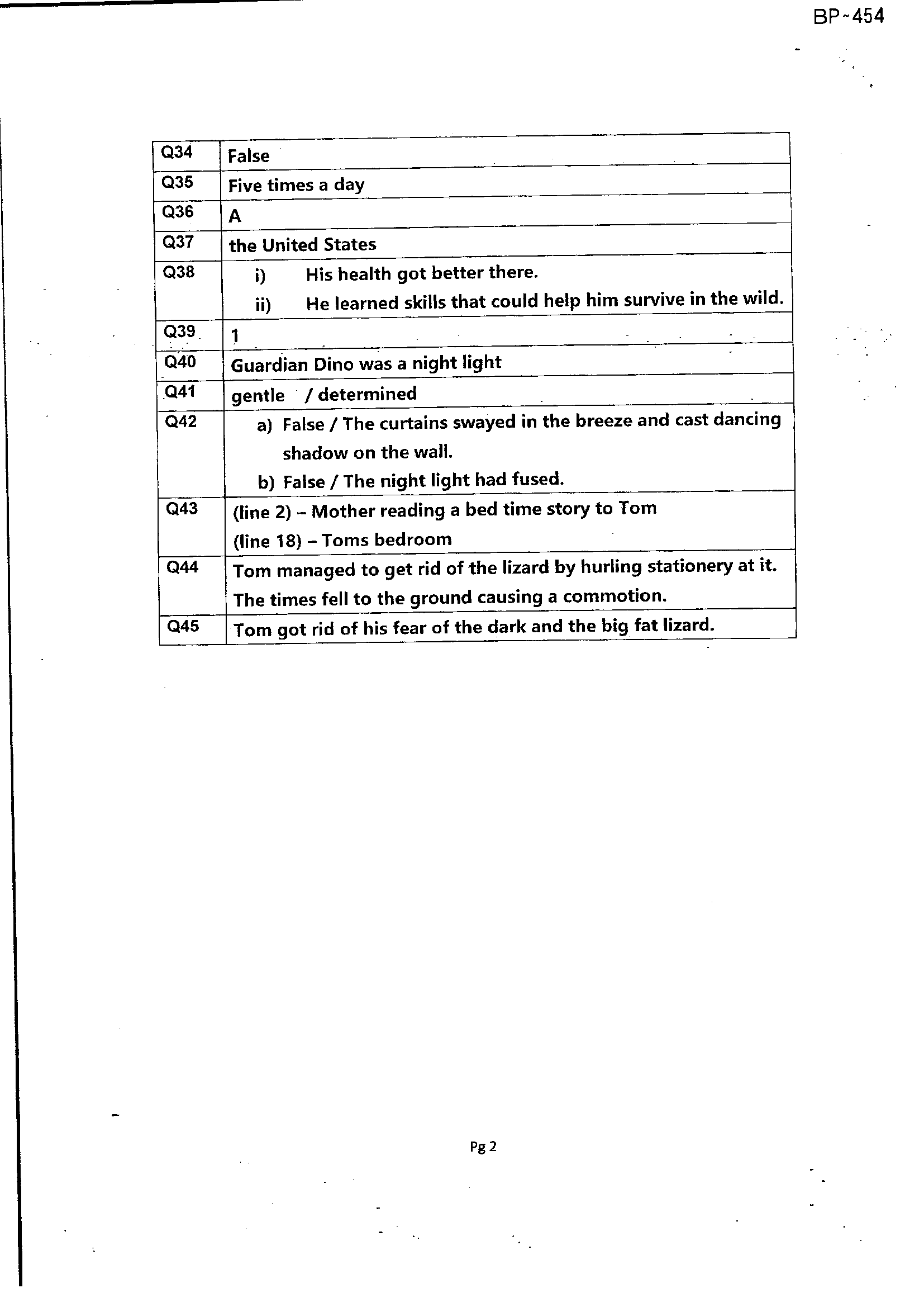 Answer Page 22