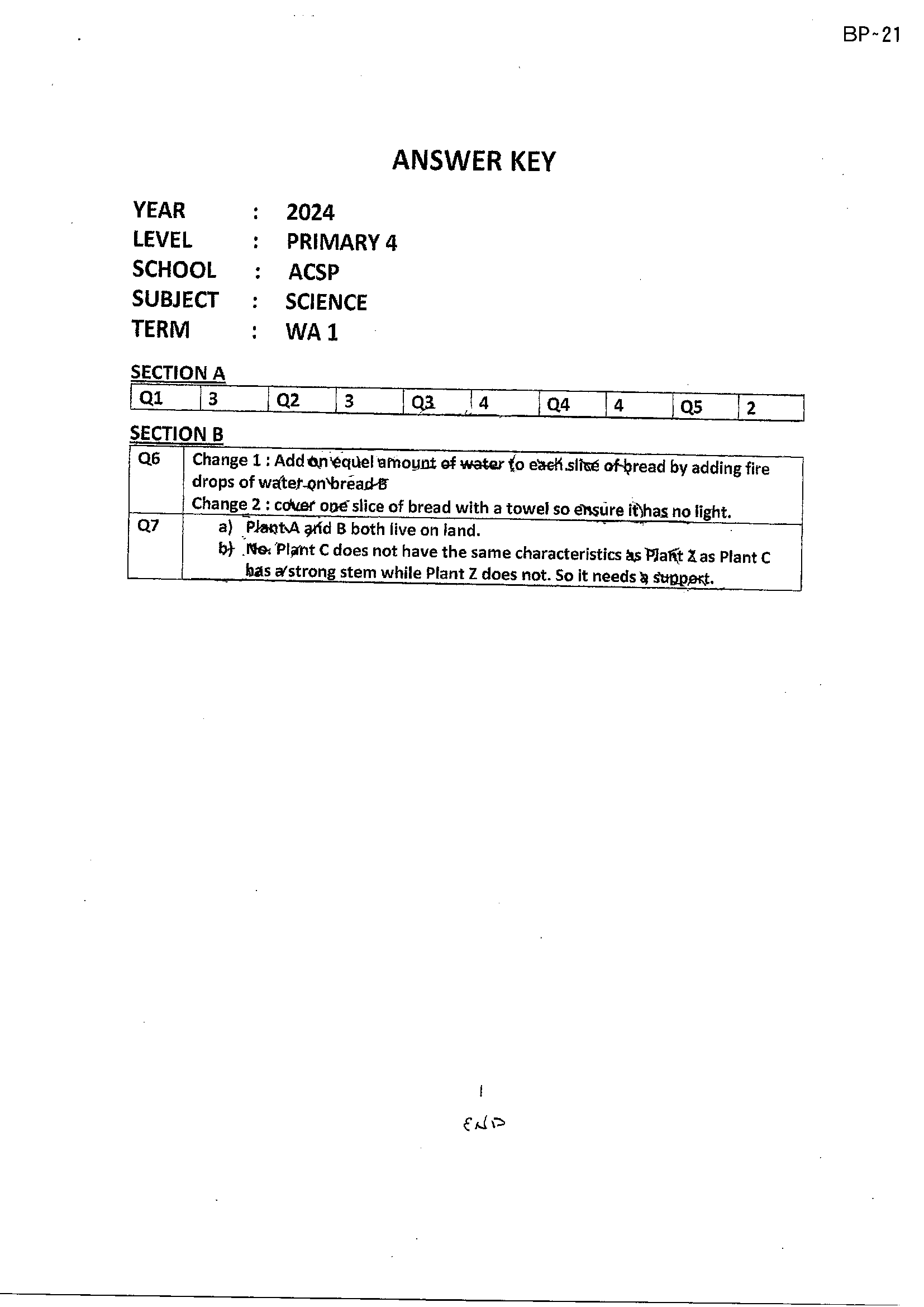 Answer Page 9