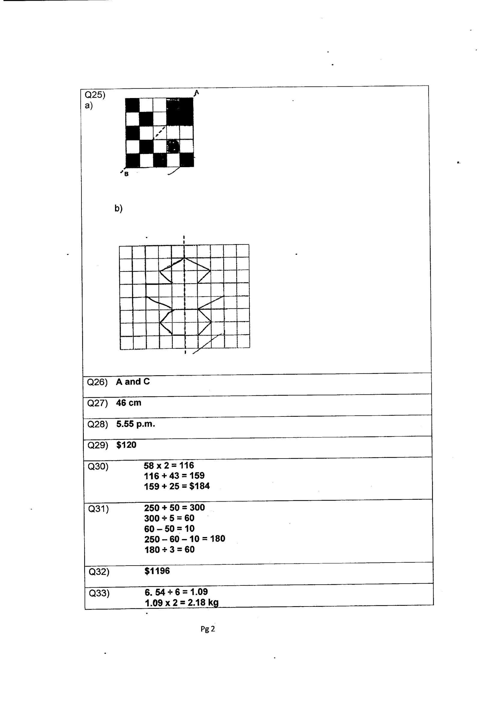 Answer Page 28