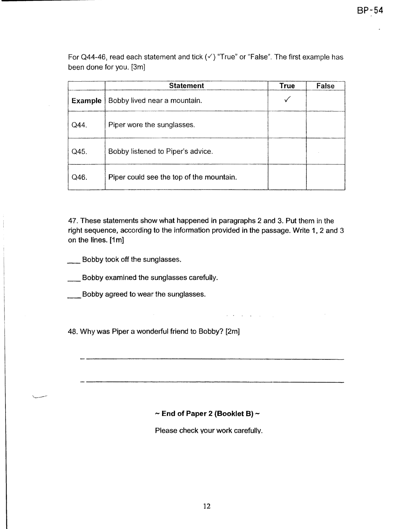 Answer Page 22