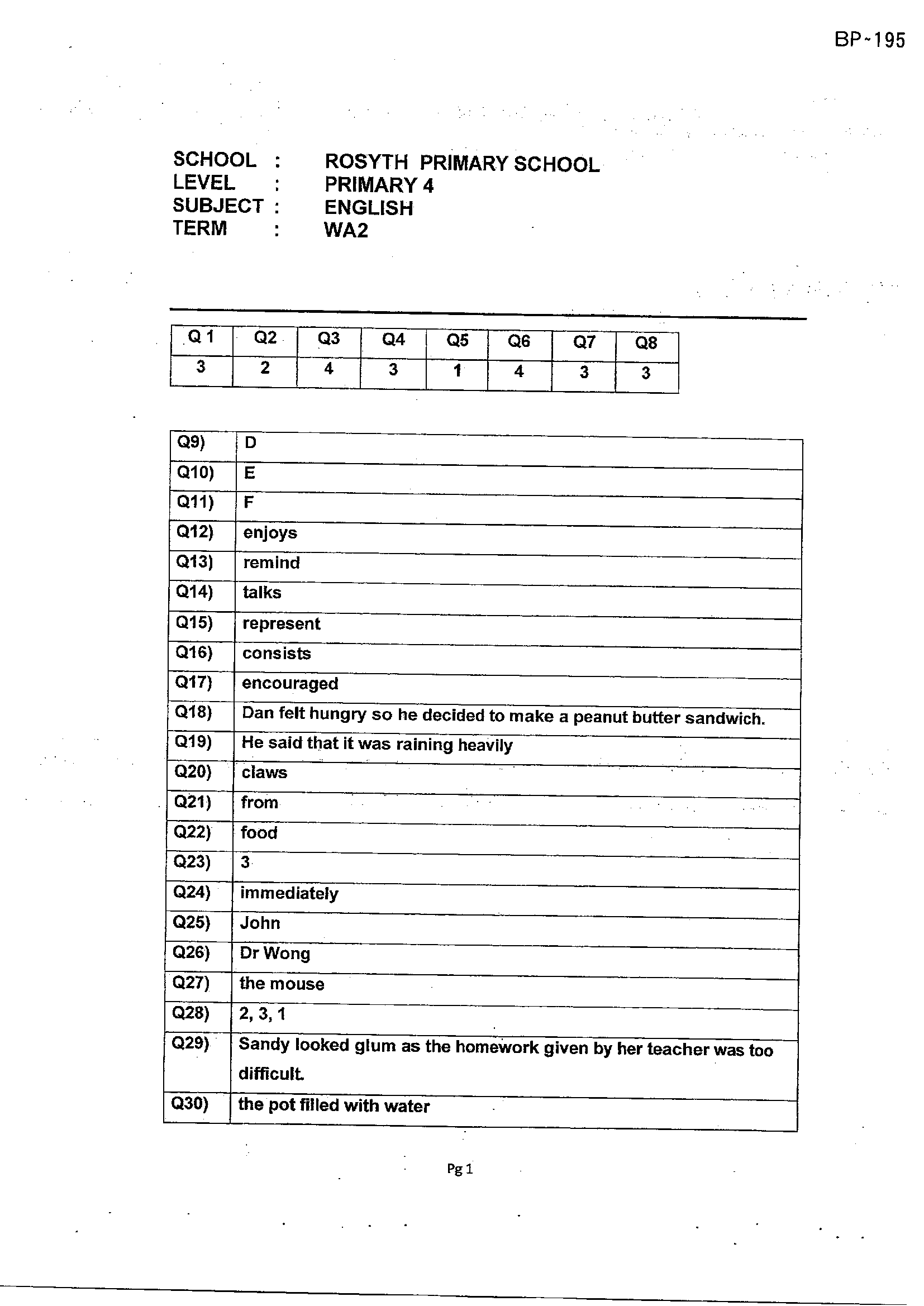Answer Page 15