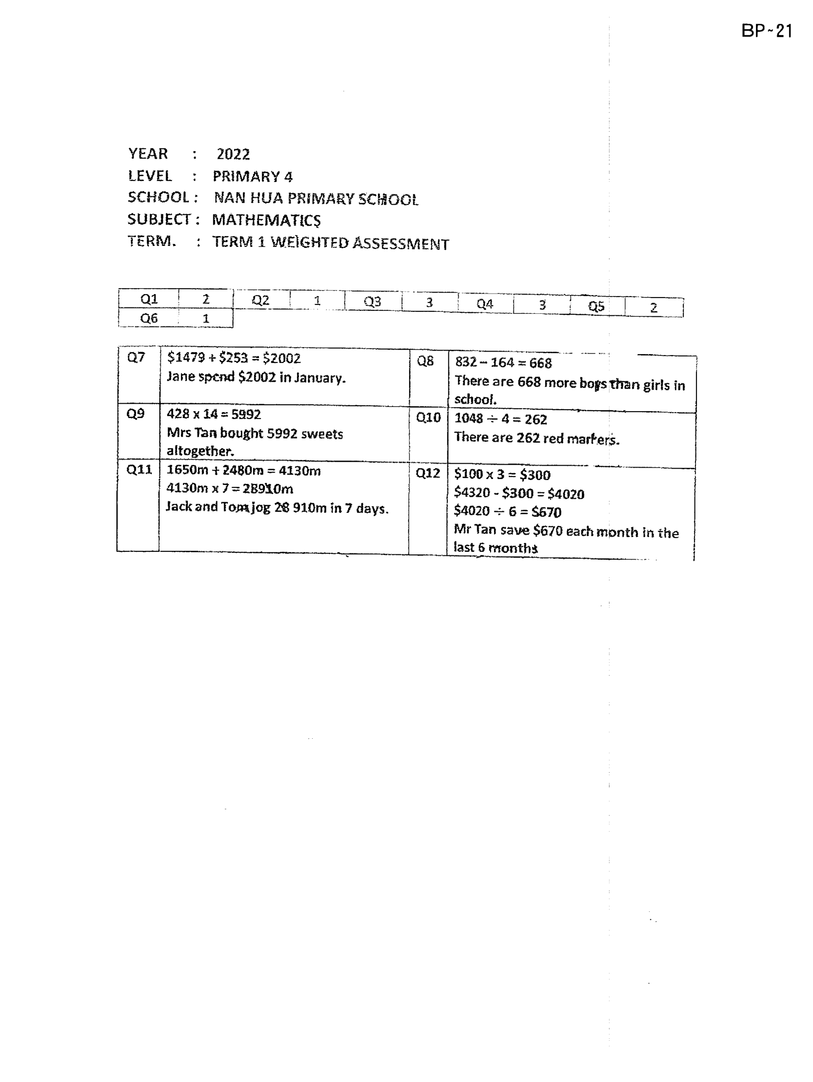 Answer Page 7