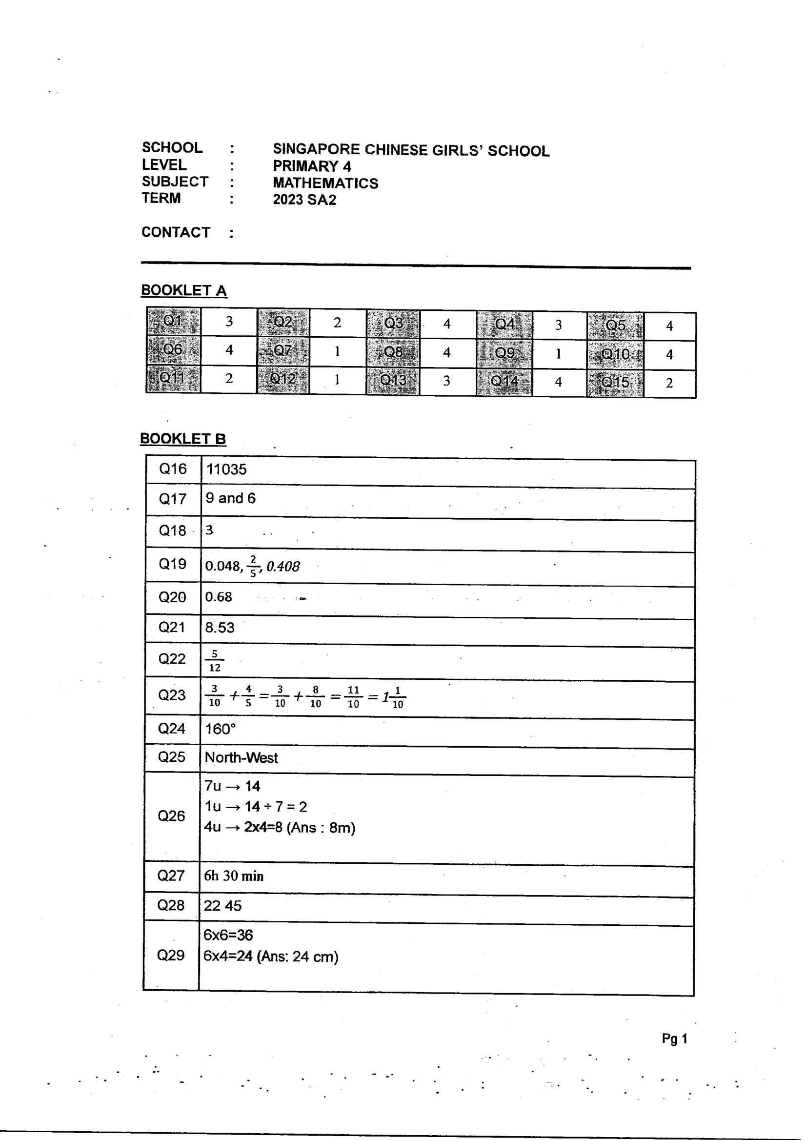 Answer Page 27