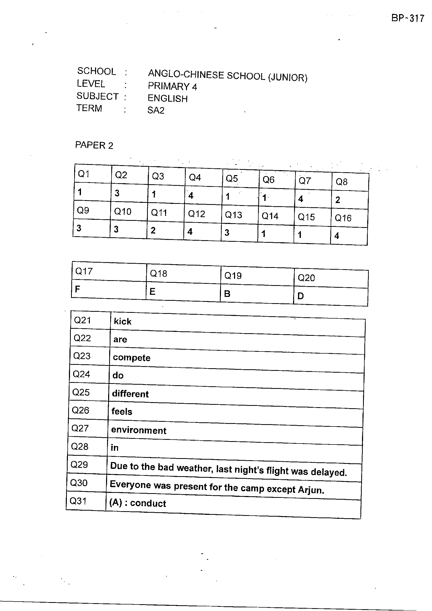Answer Page 17