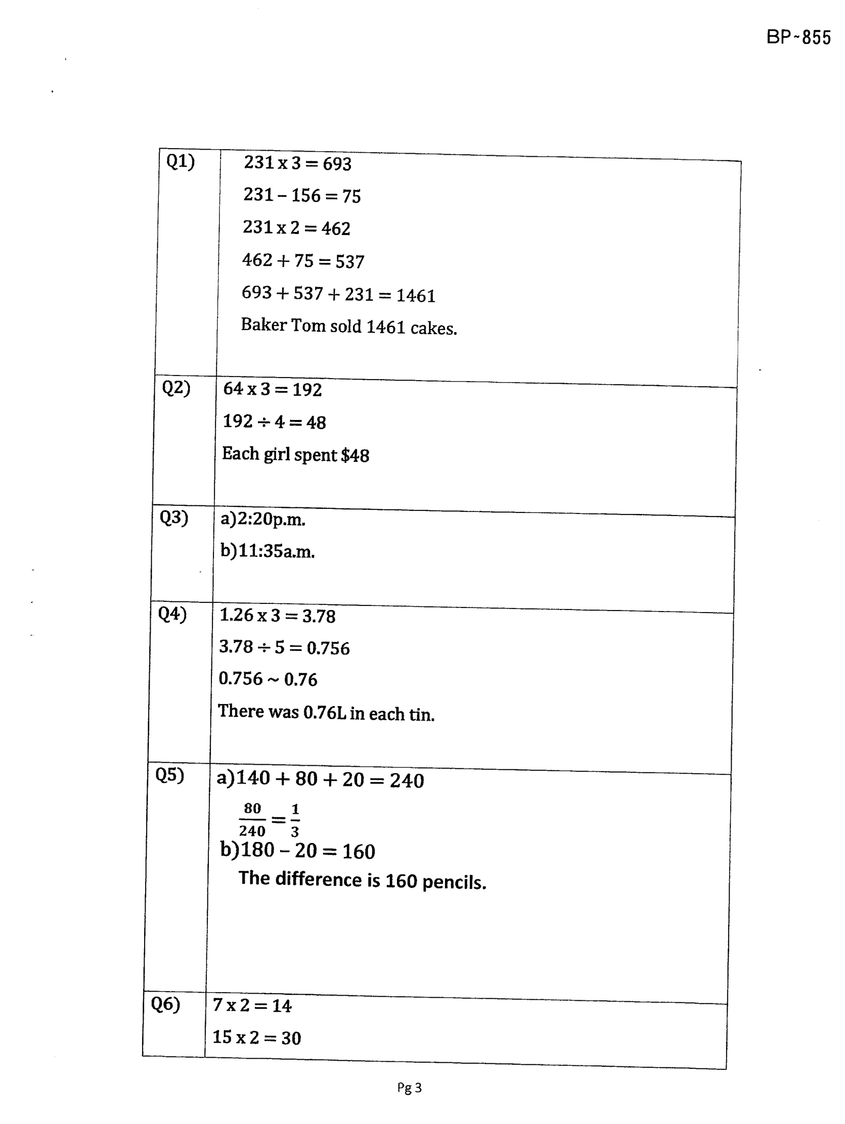 Answer Page 29
