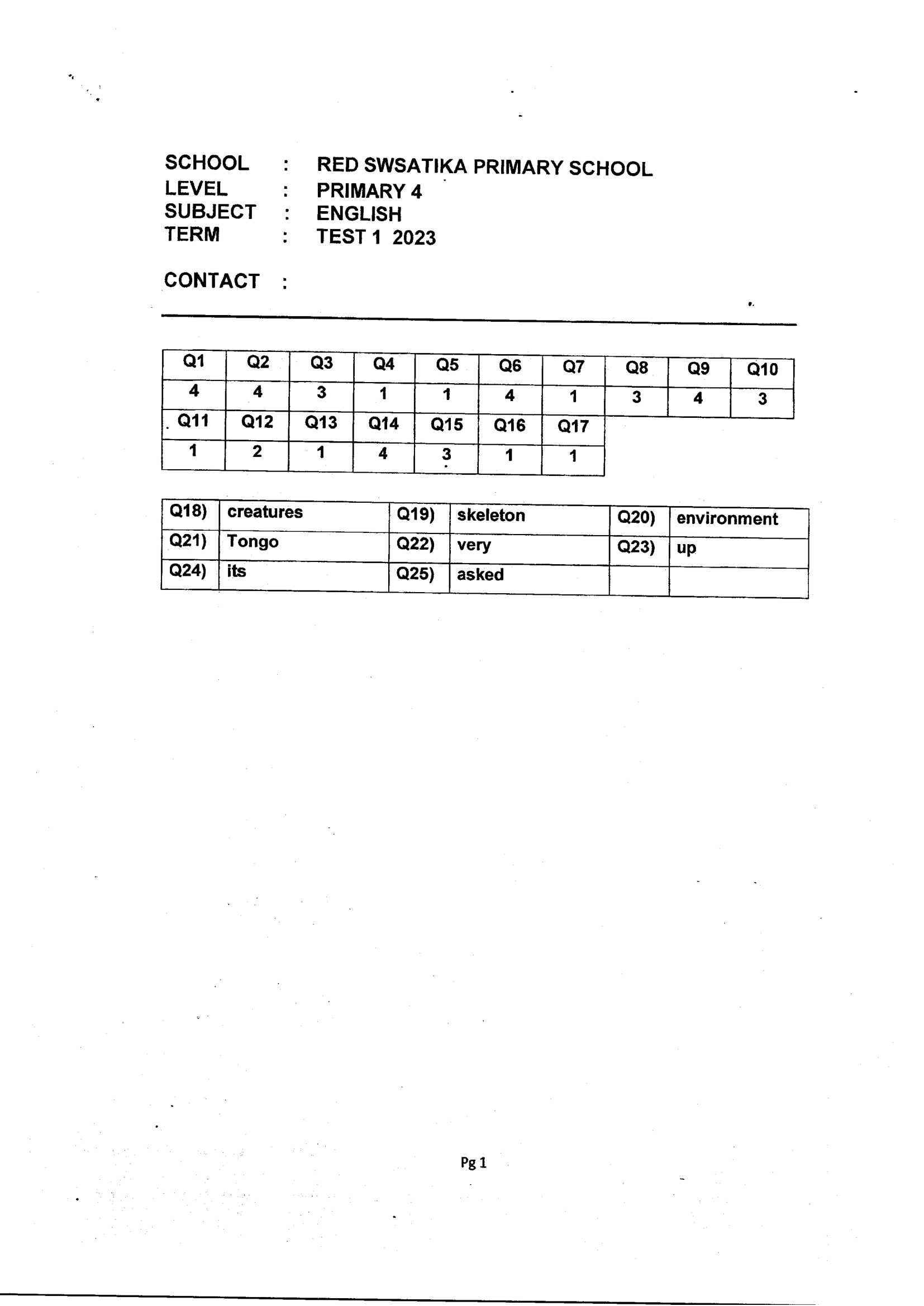 Answer Page 9