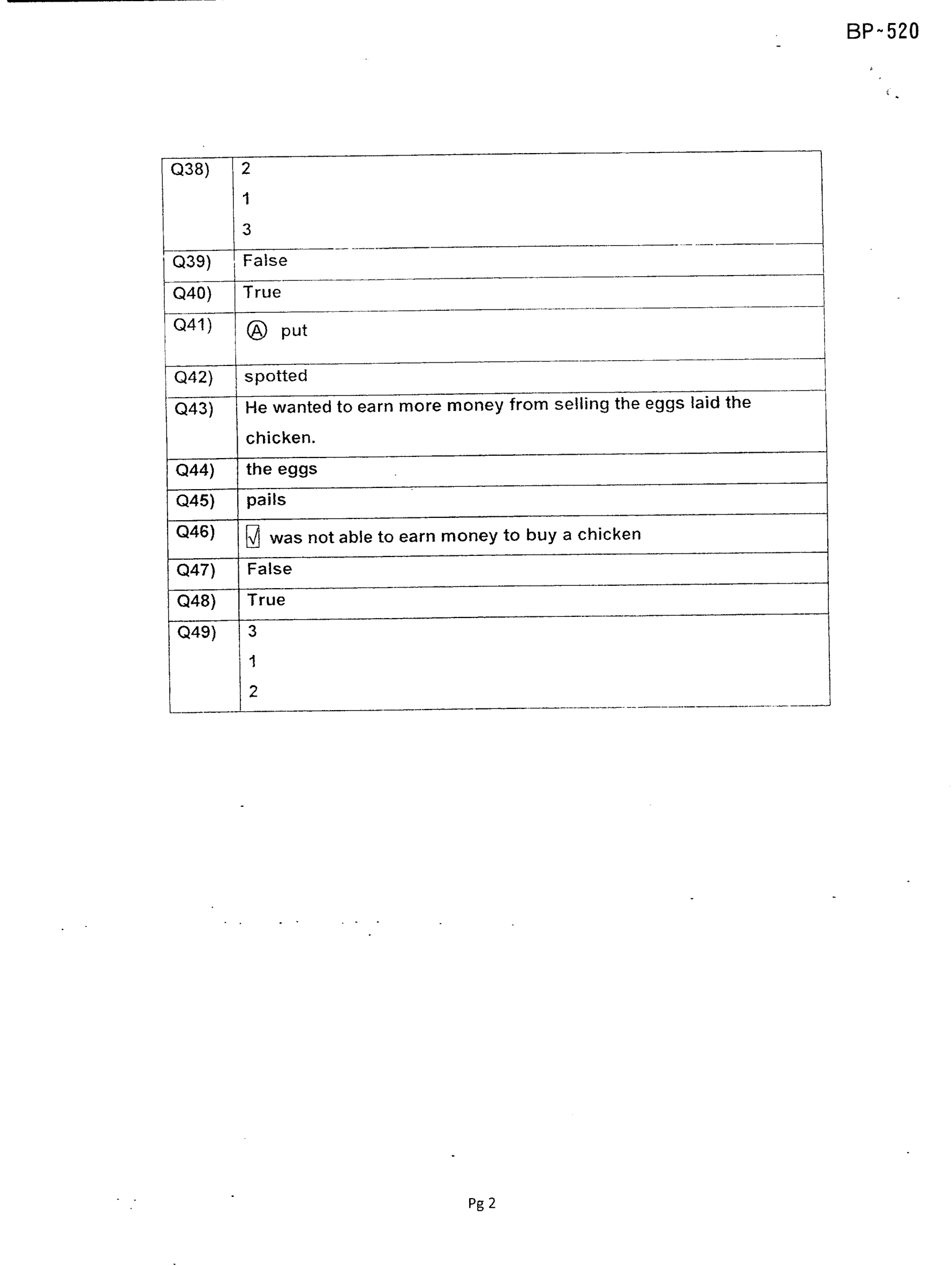 Answer Page 18