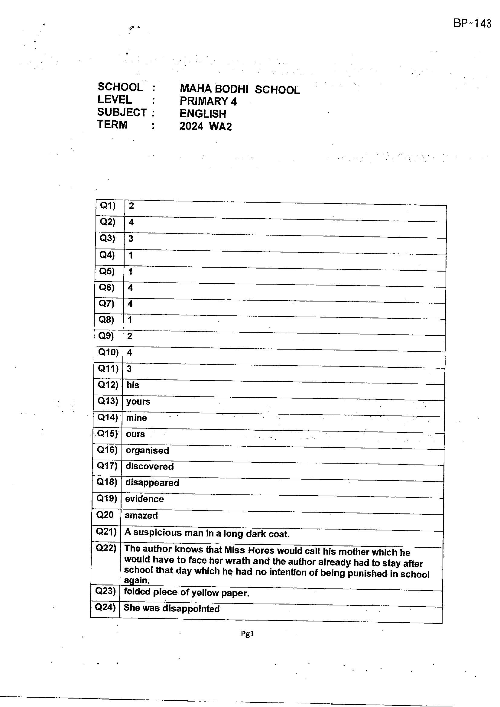 Answer Page 13