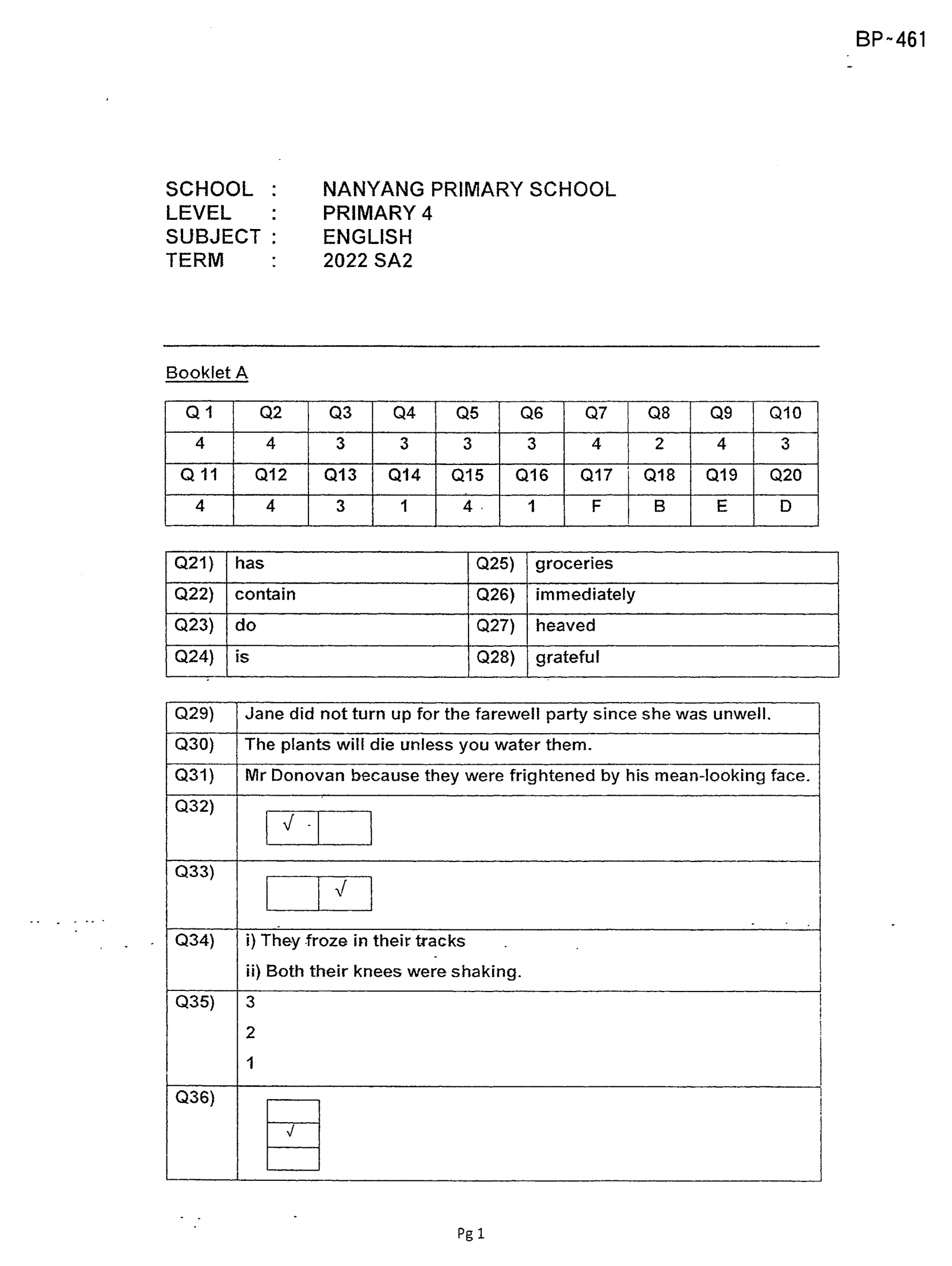 Answer Page 15