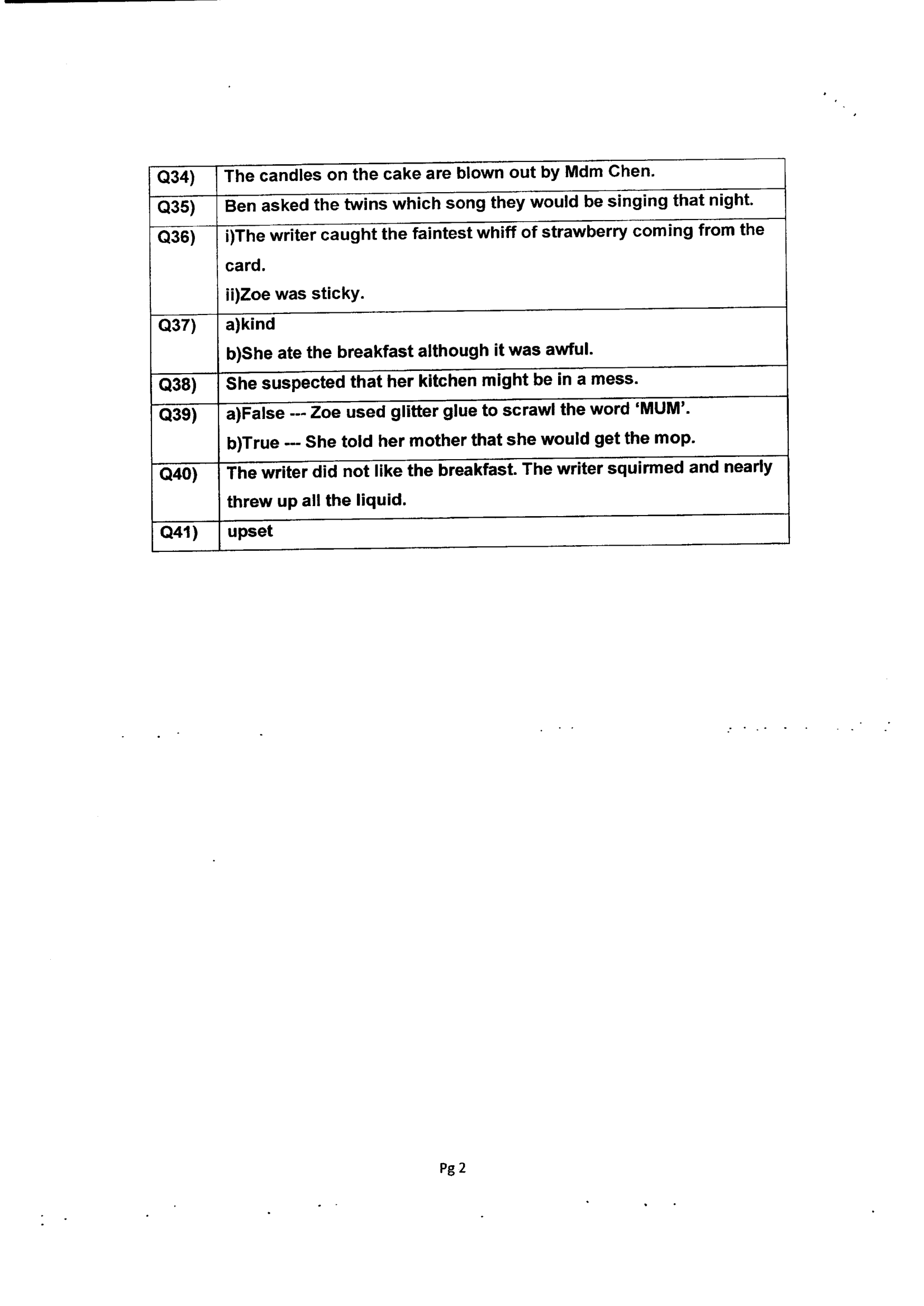 Answer Page 18