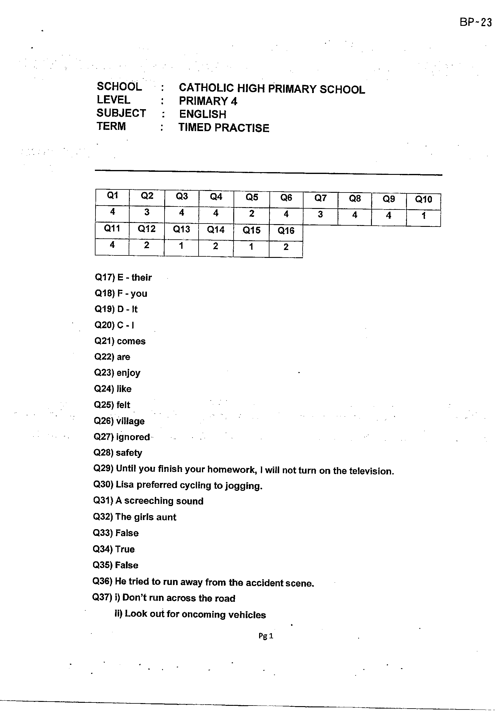 Answer Page 15