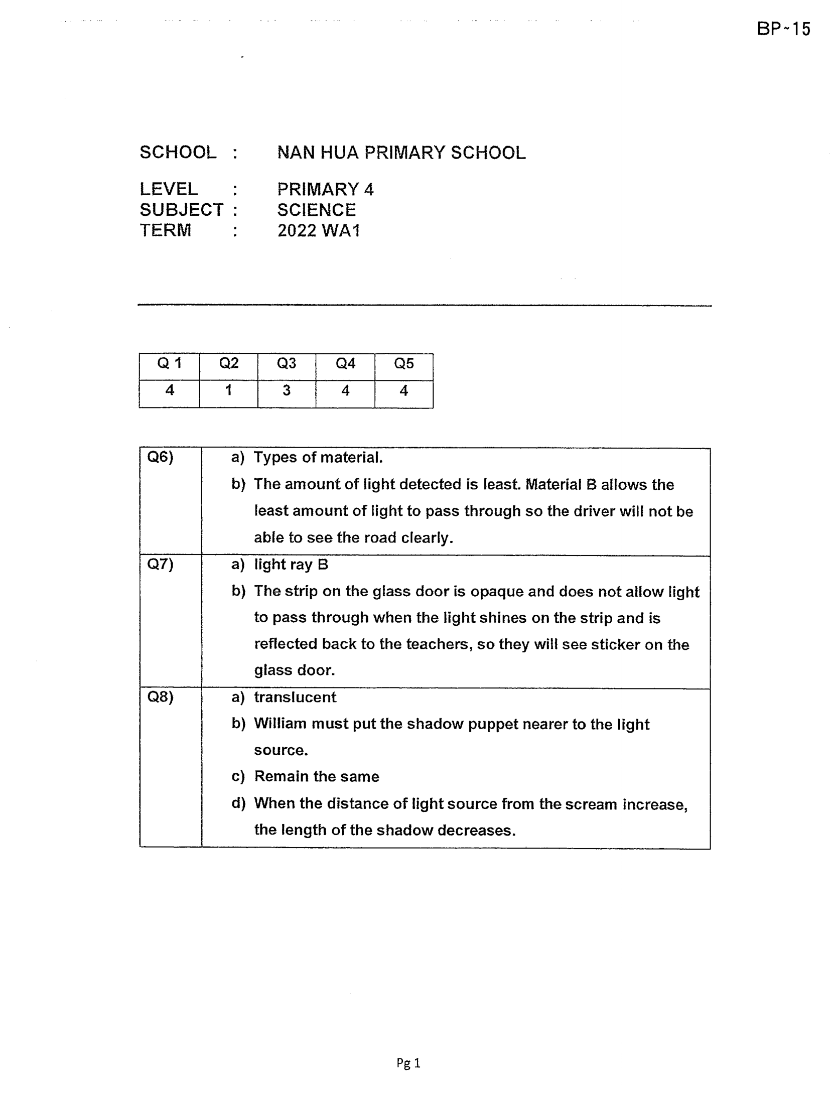 Answer Page 13