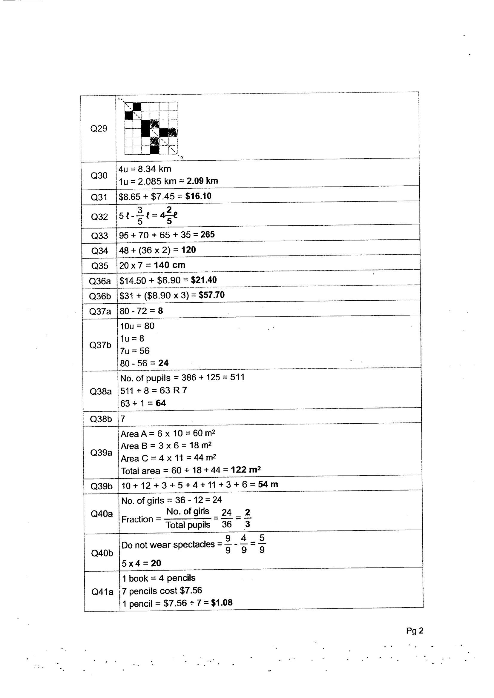 Answer Page 26