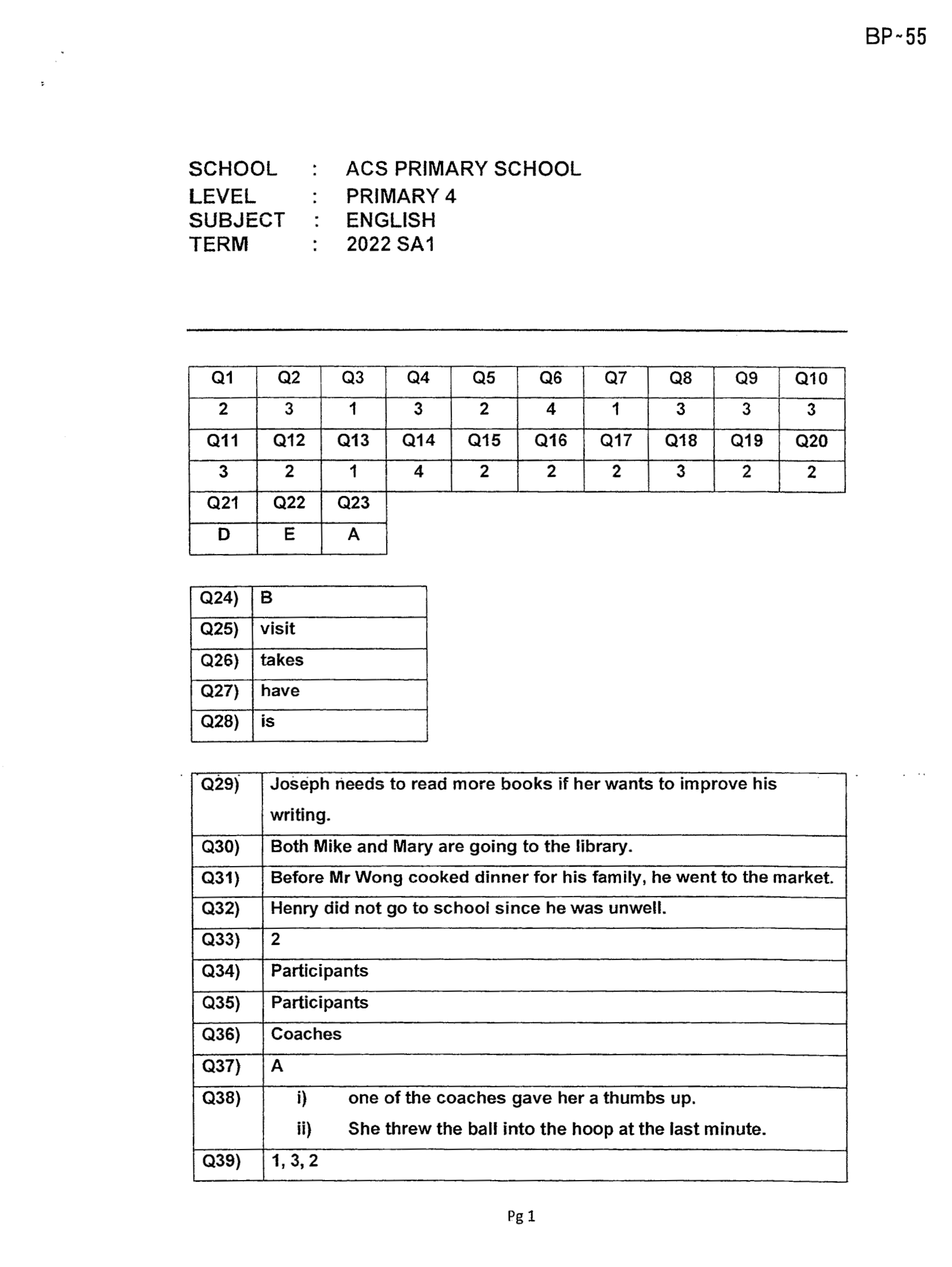 Answer Page 23