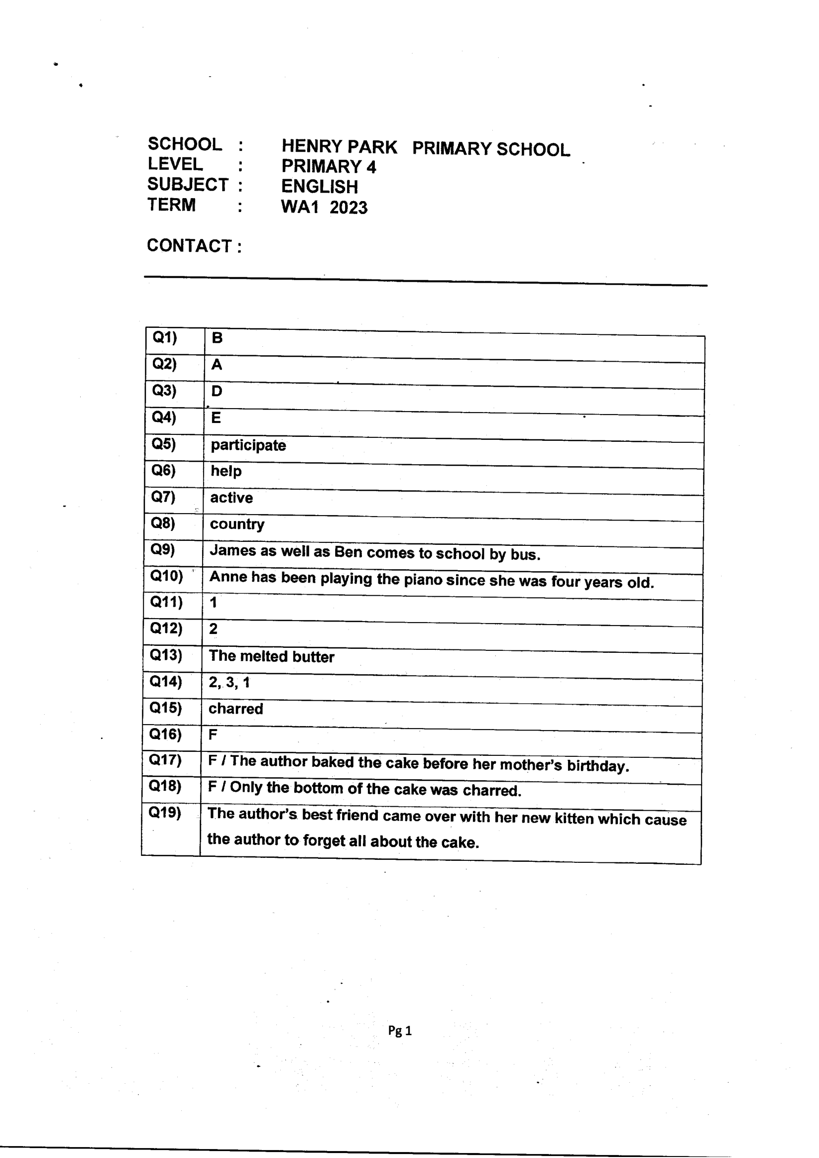 Answer Page 7