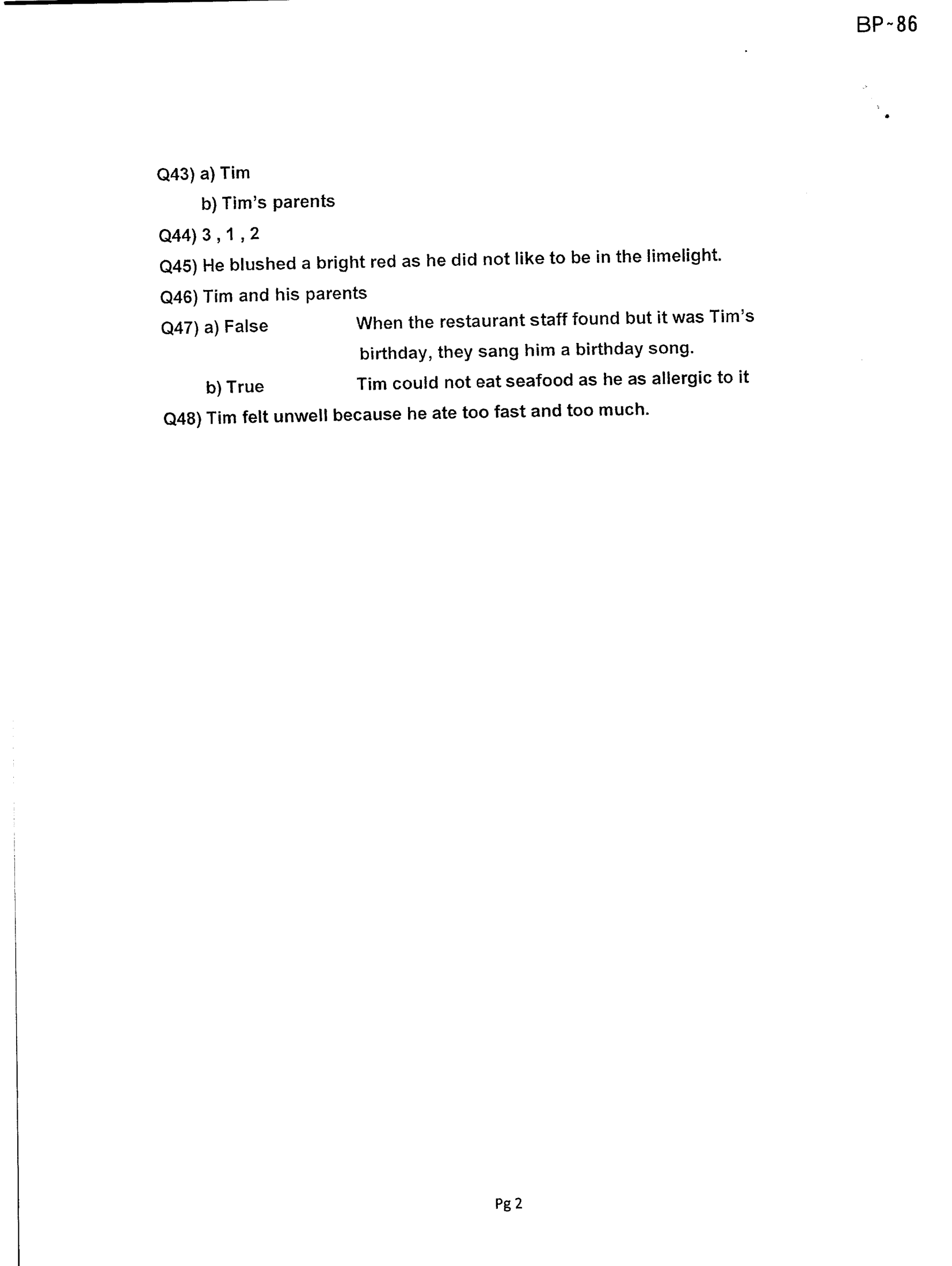 Answer Page 16