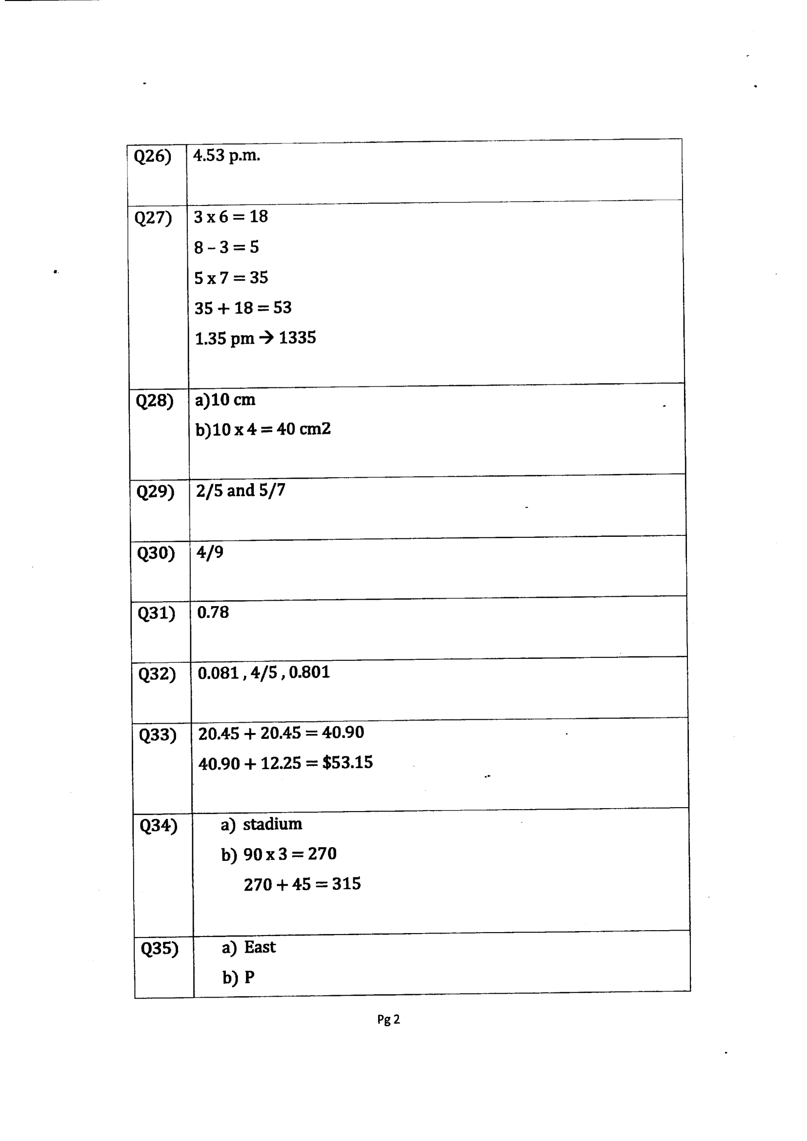Answer Page 34
