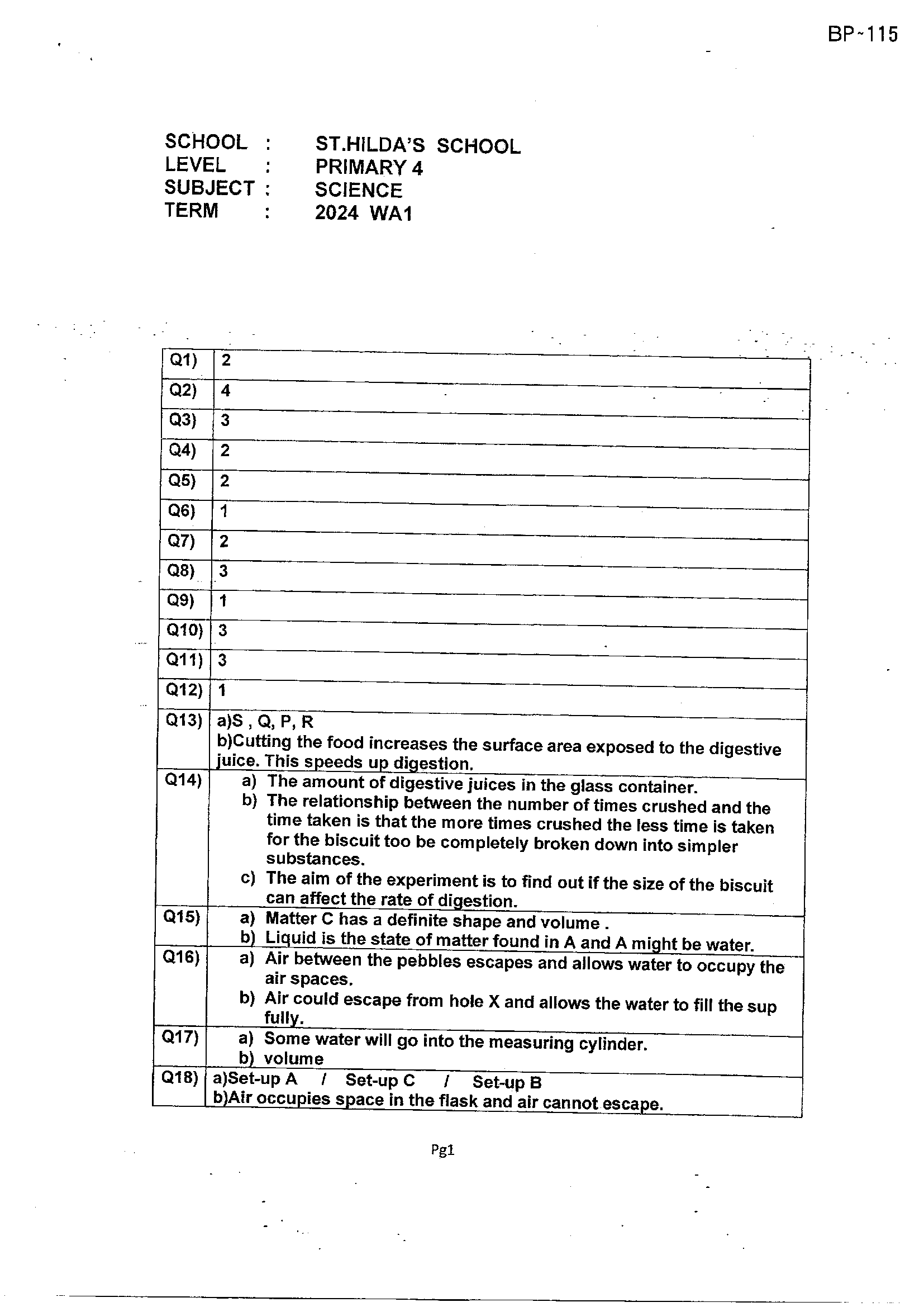 Answer Page 13