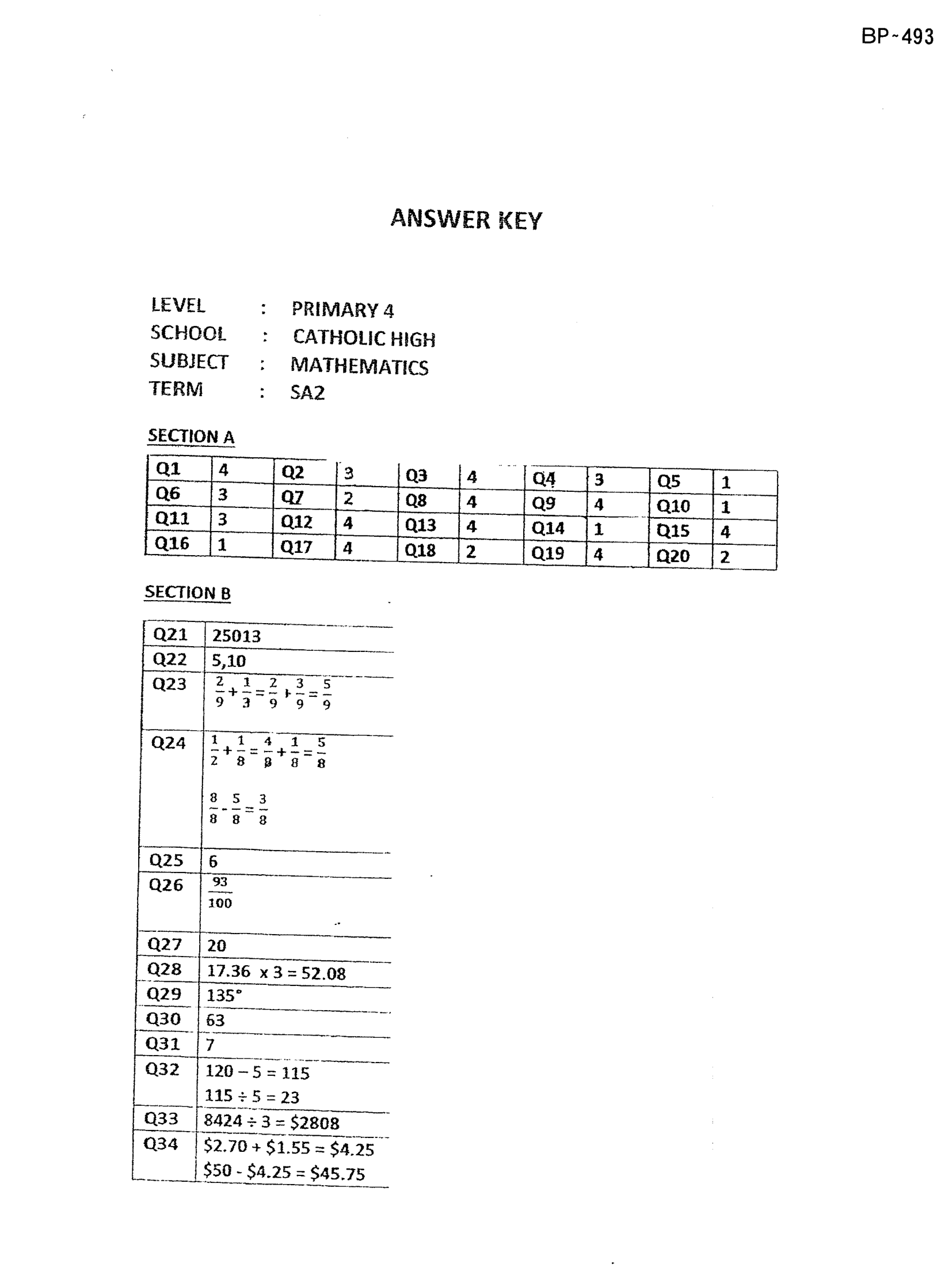 Answer Page 23