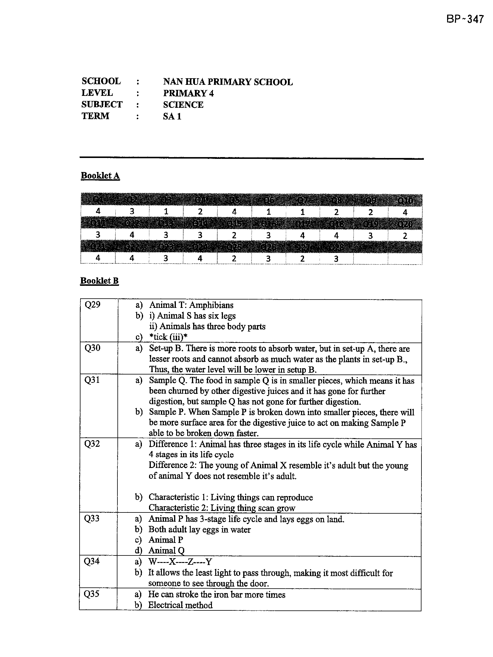 Answer Page 33