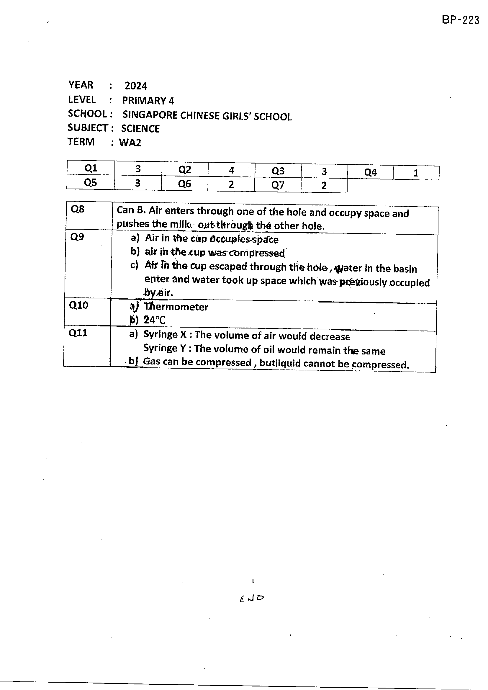 Answer Page 11