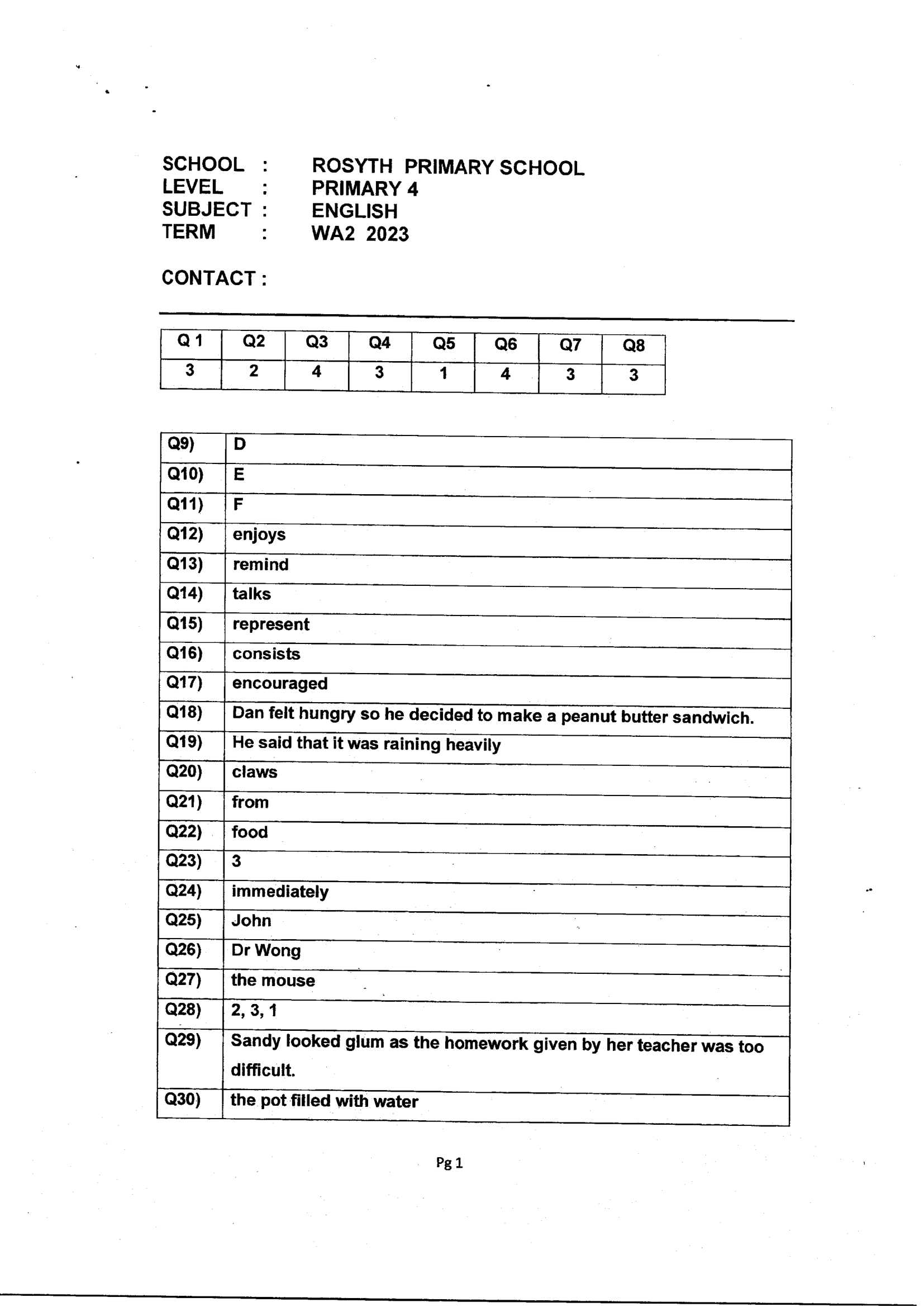Answer Page 15
