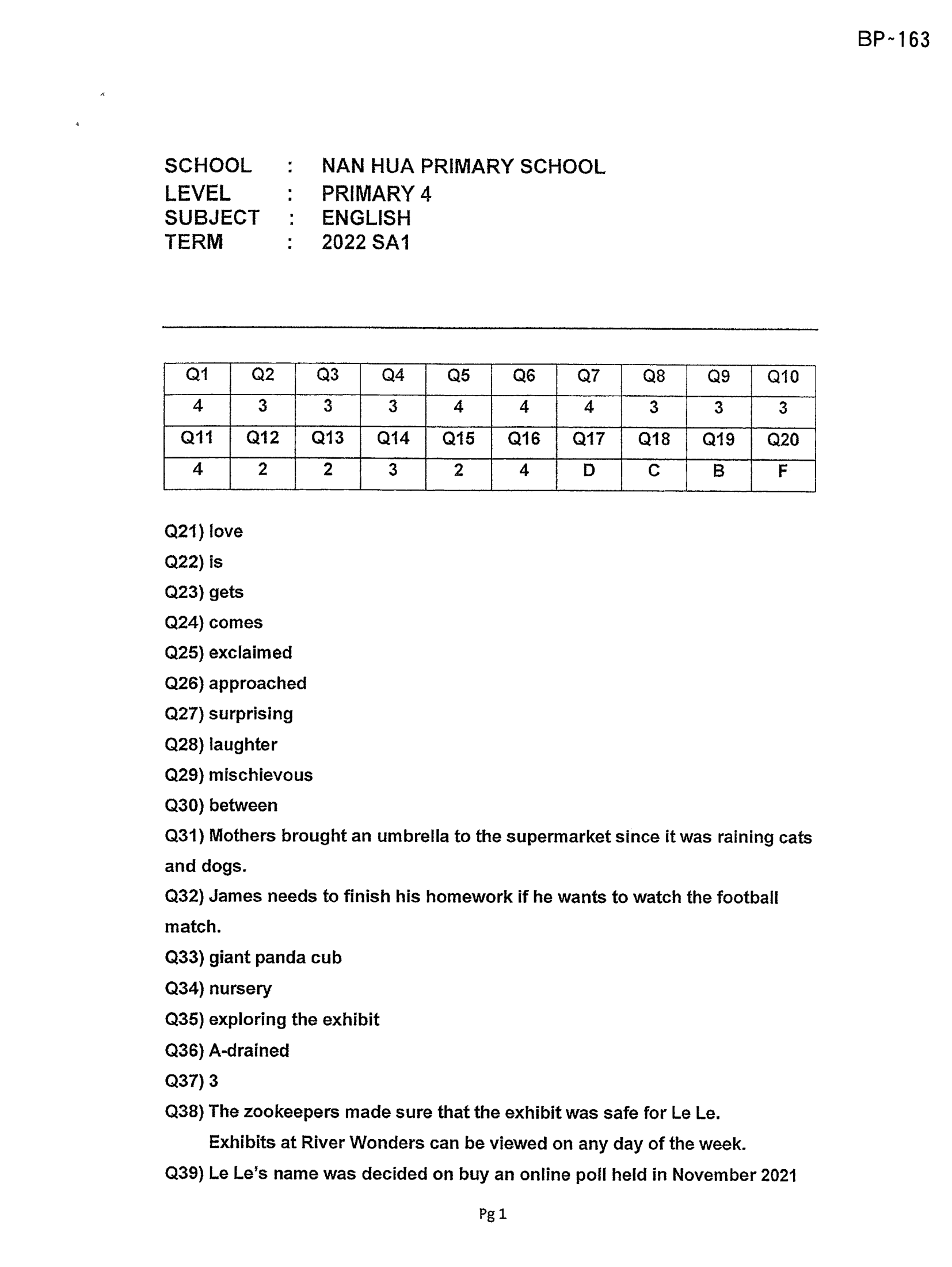 Answer Page 15