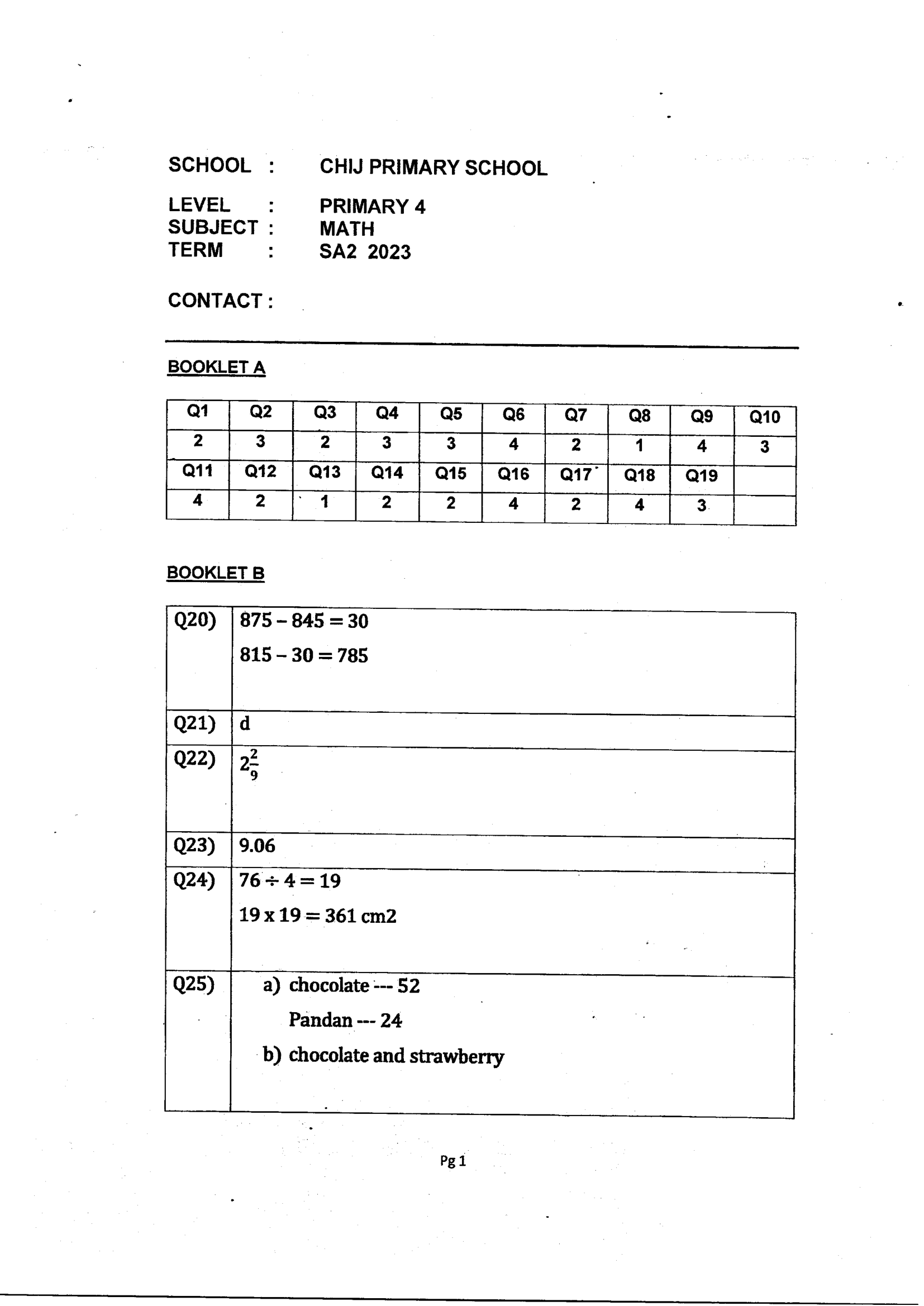 Answer Page 33