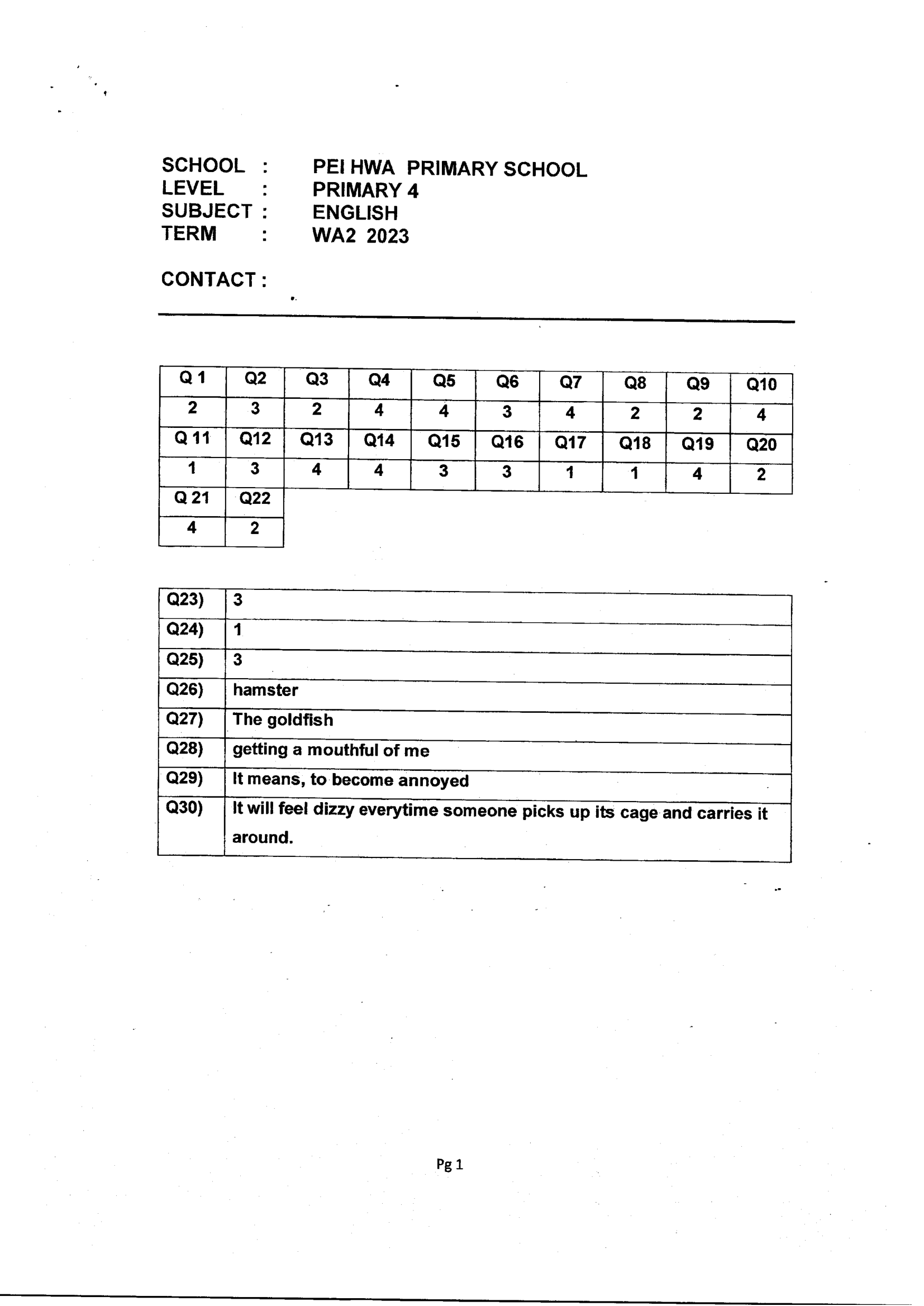 Answer Page 11