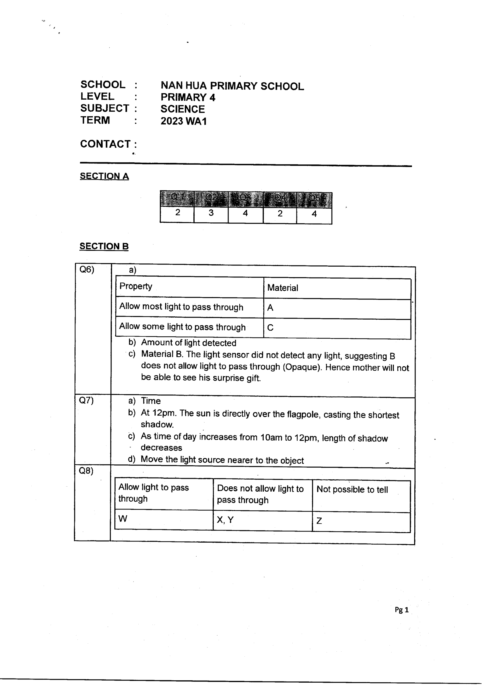 Answer Page 13
