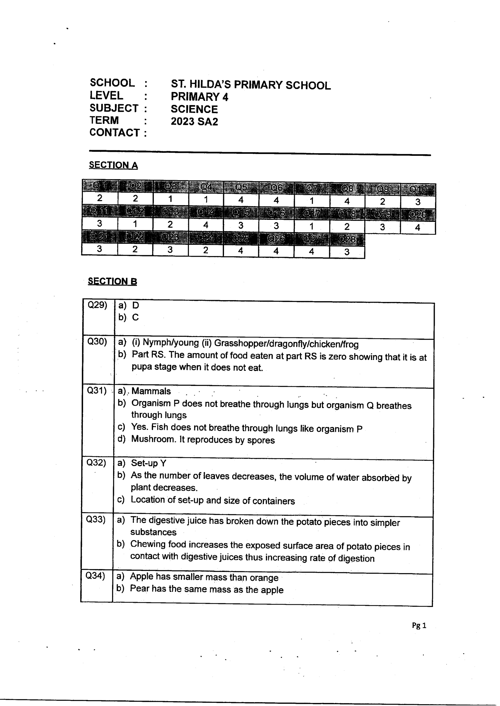 Answer Page 41