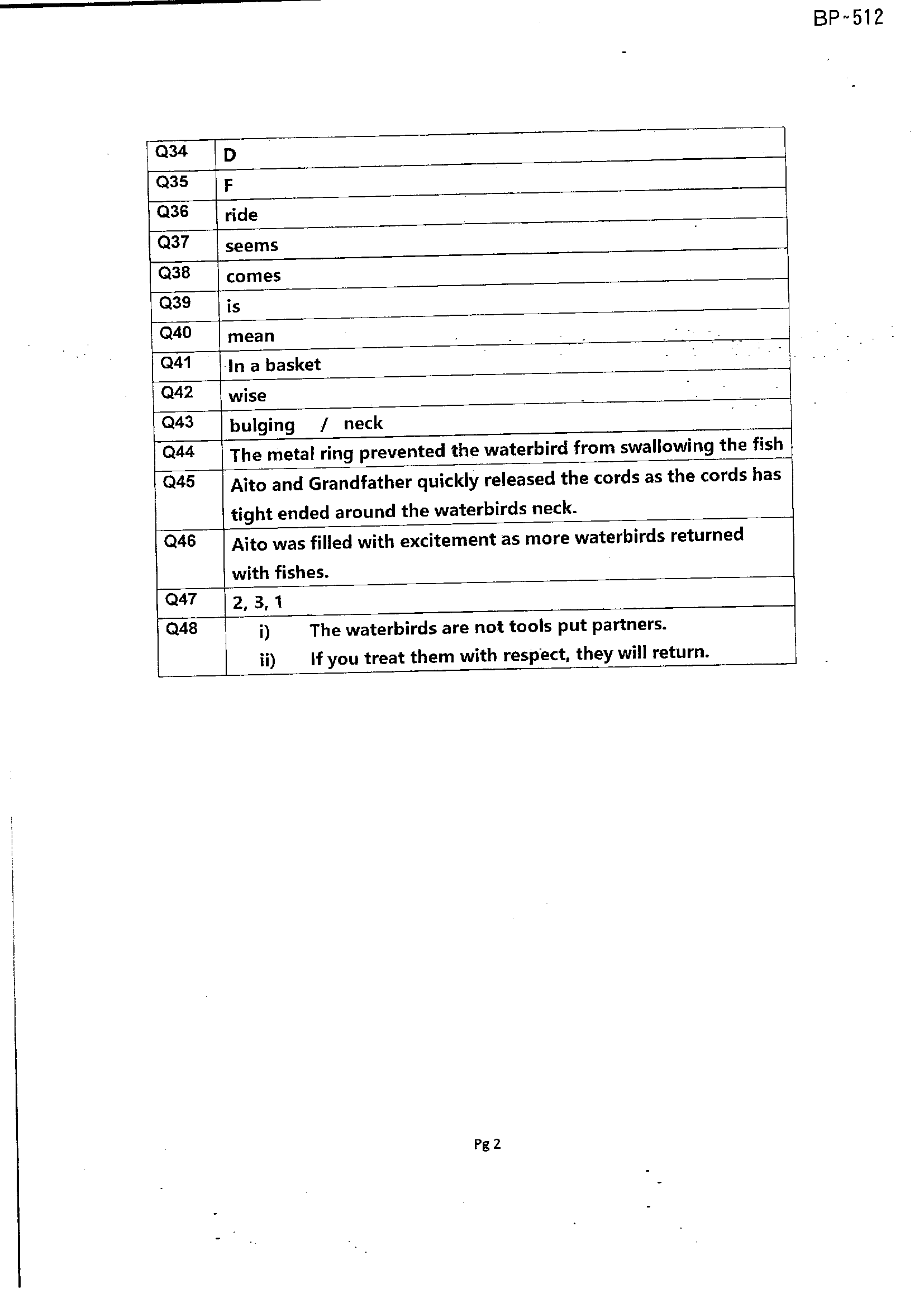 Answer Page 26