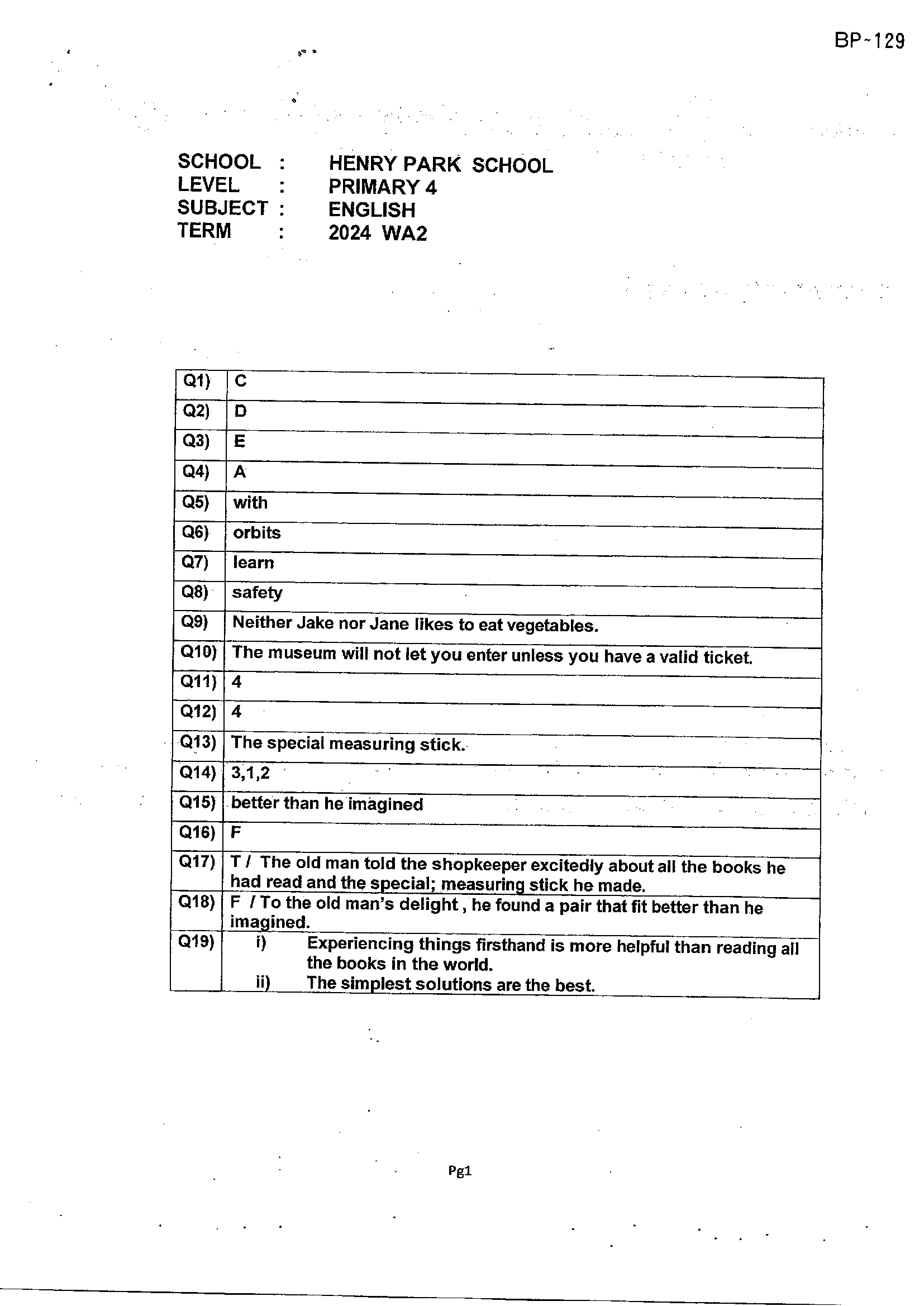 Answer Page 7