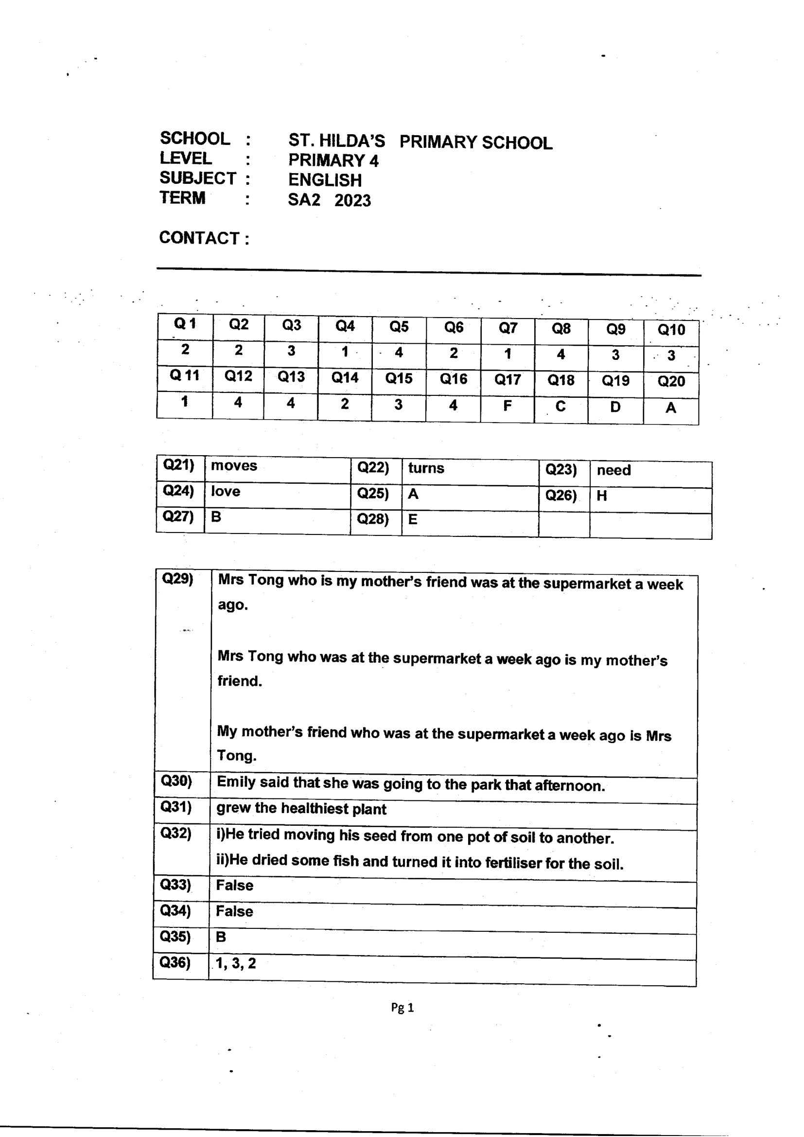 Answer Page 17