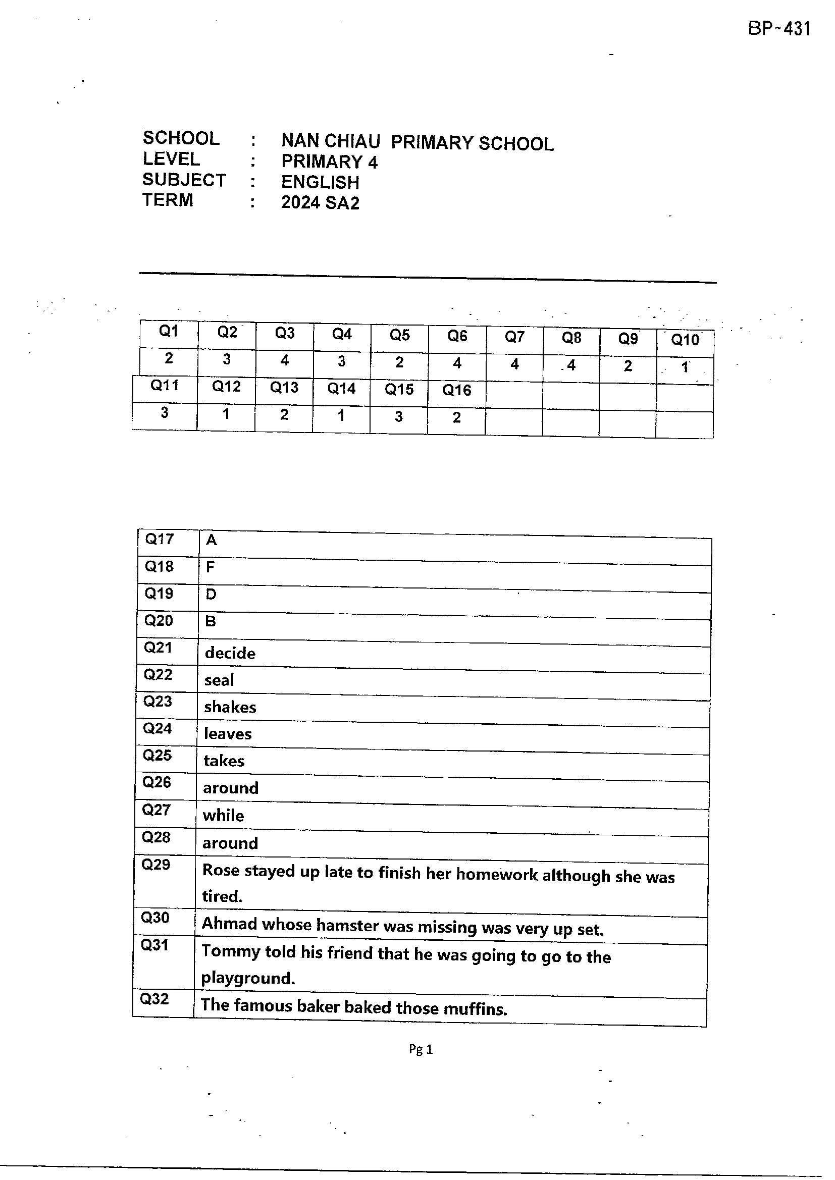 Answer Page 15