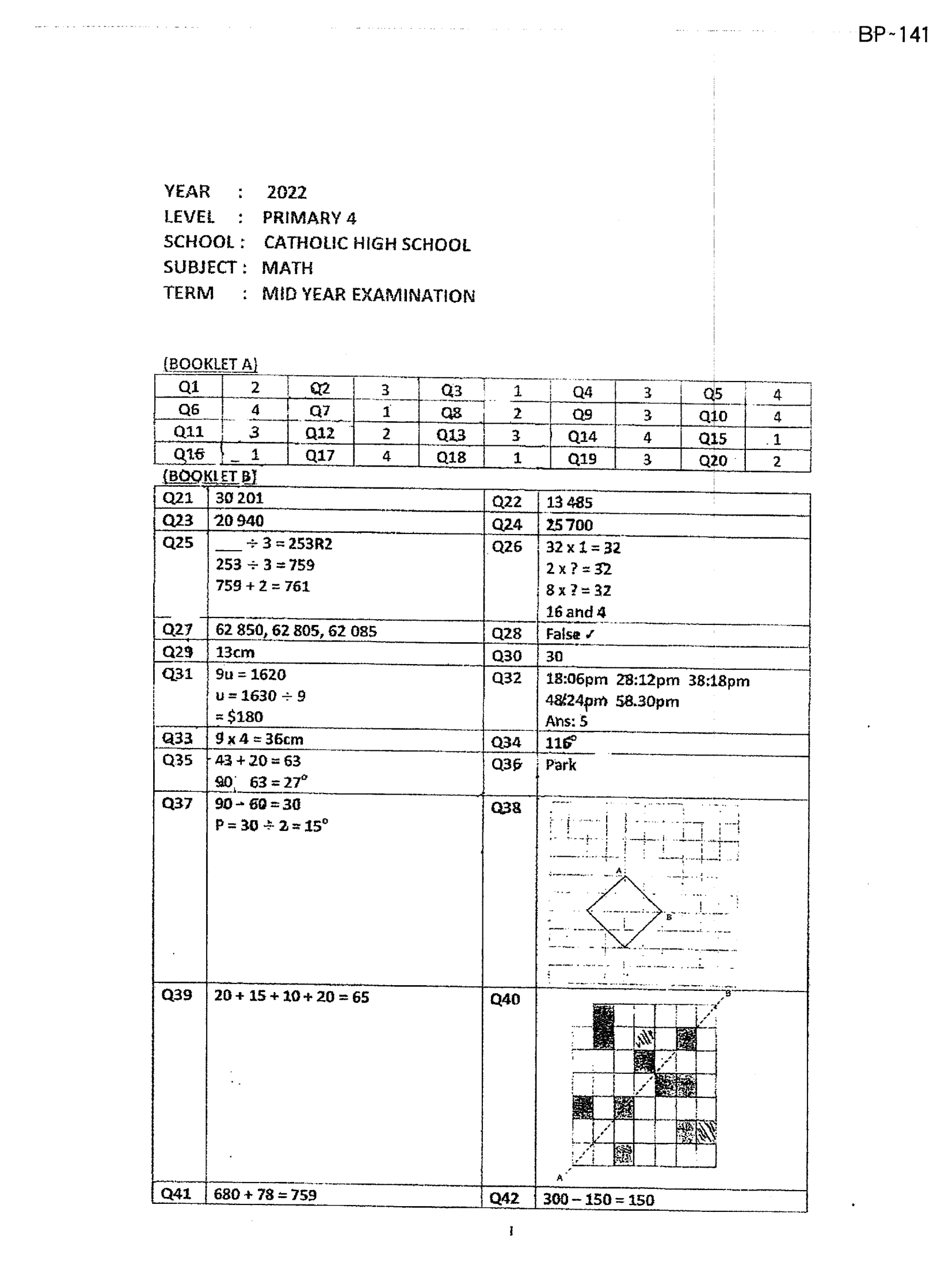 Answer Page 25