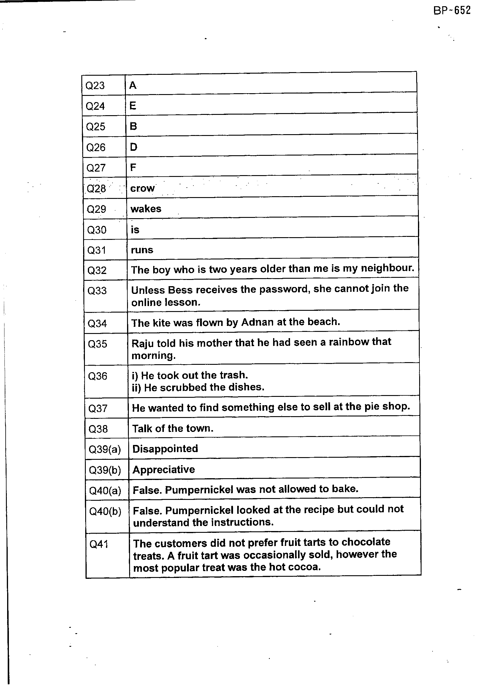 Answer Page 18