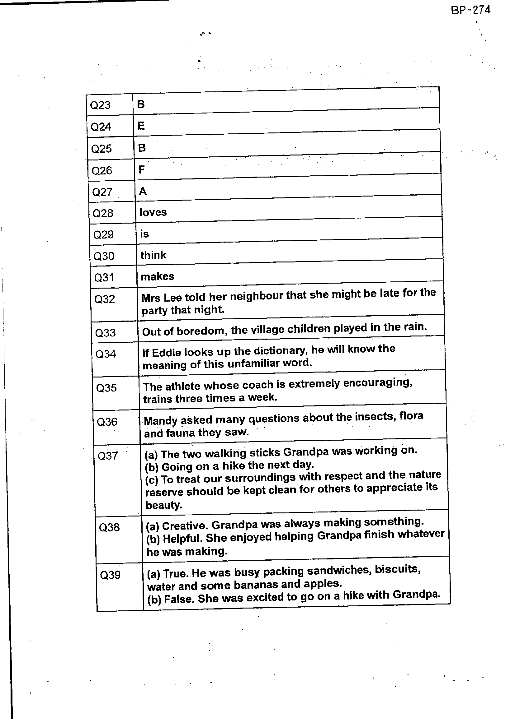 Answer Page 18